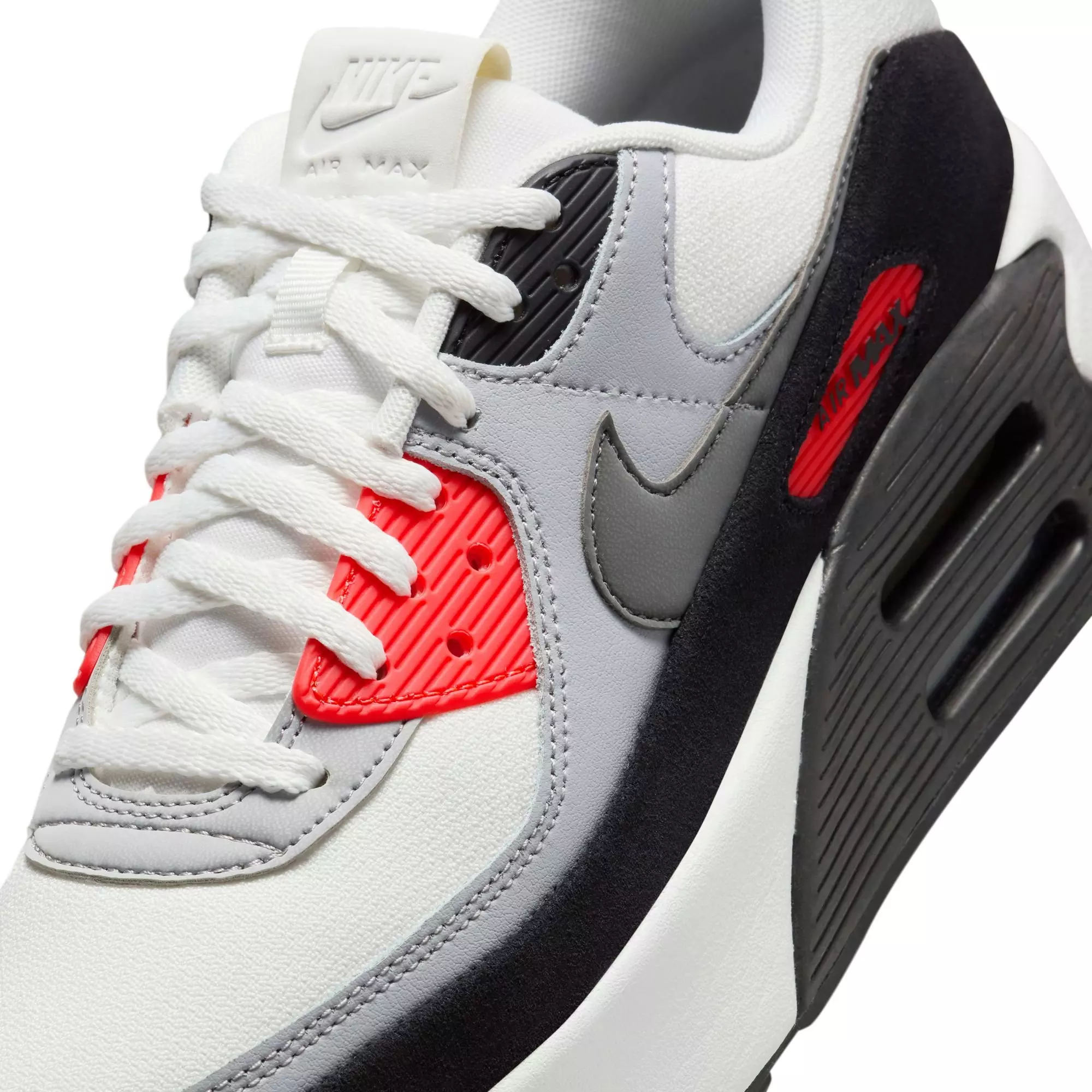 Nike Air Max 90 LV8 "Infrared" Women's Shoe - SUMMIT WHITE/INFRARED/BLACK