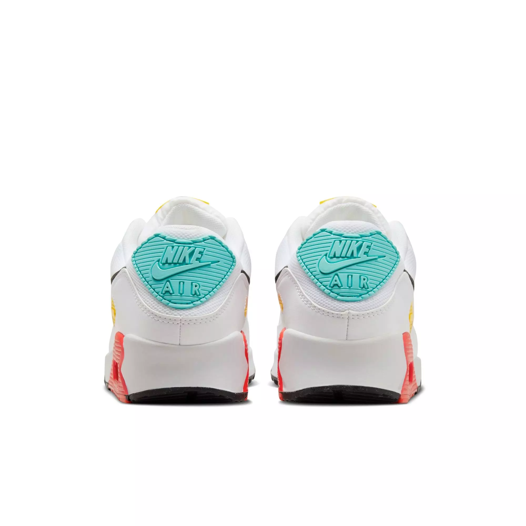 Nike Air Max 90 "White/Black/Pink Foam/Bright Crimson" Women's Shoe - WHITE/MULTI