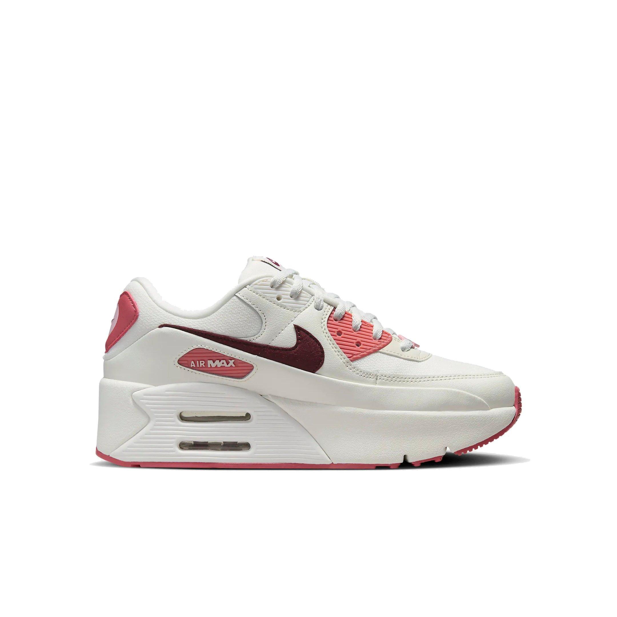 Nike Air Max 90 LV8 Sail/Team Red/Adobe Women's Shoe - Hibbett