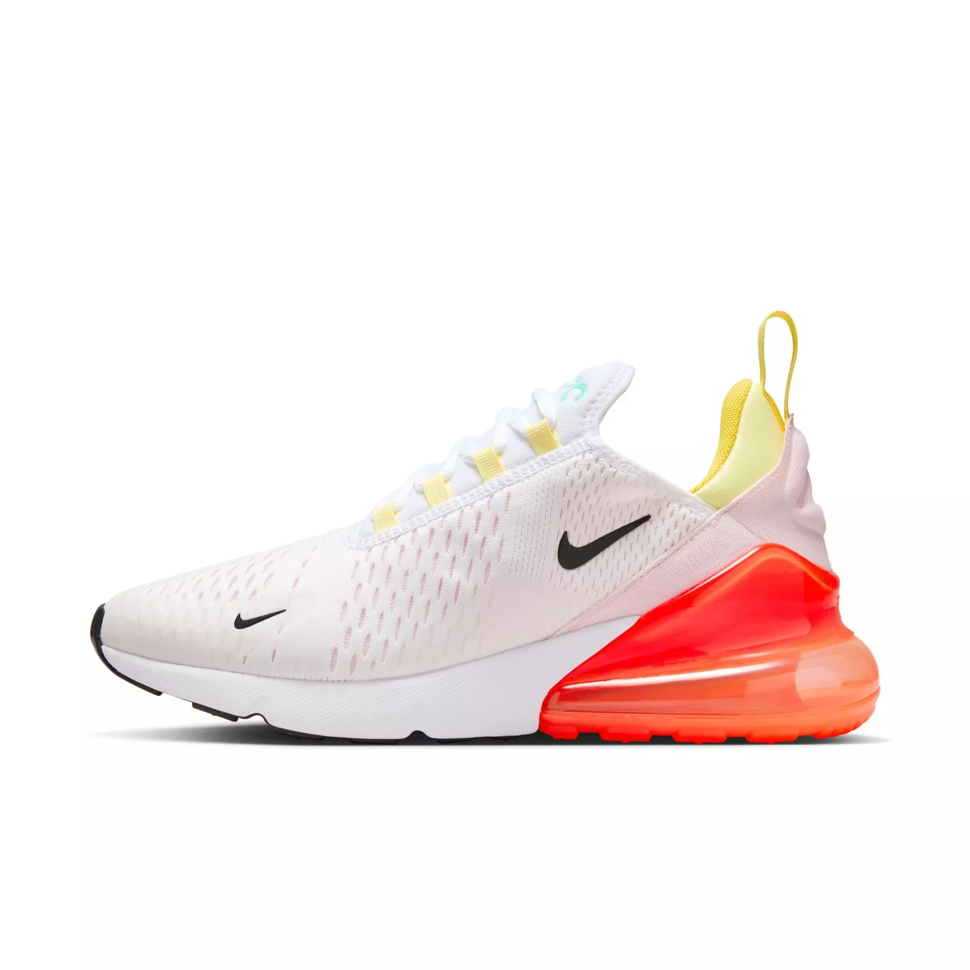 Nike Air Max 270 "White/Black/Bright Crimson/Pink Foam" Women's Shoe - WHITE/MULTI