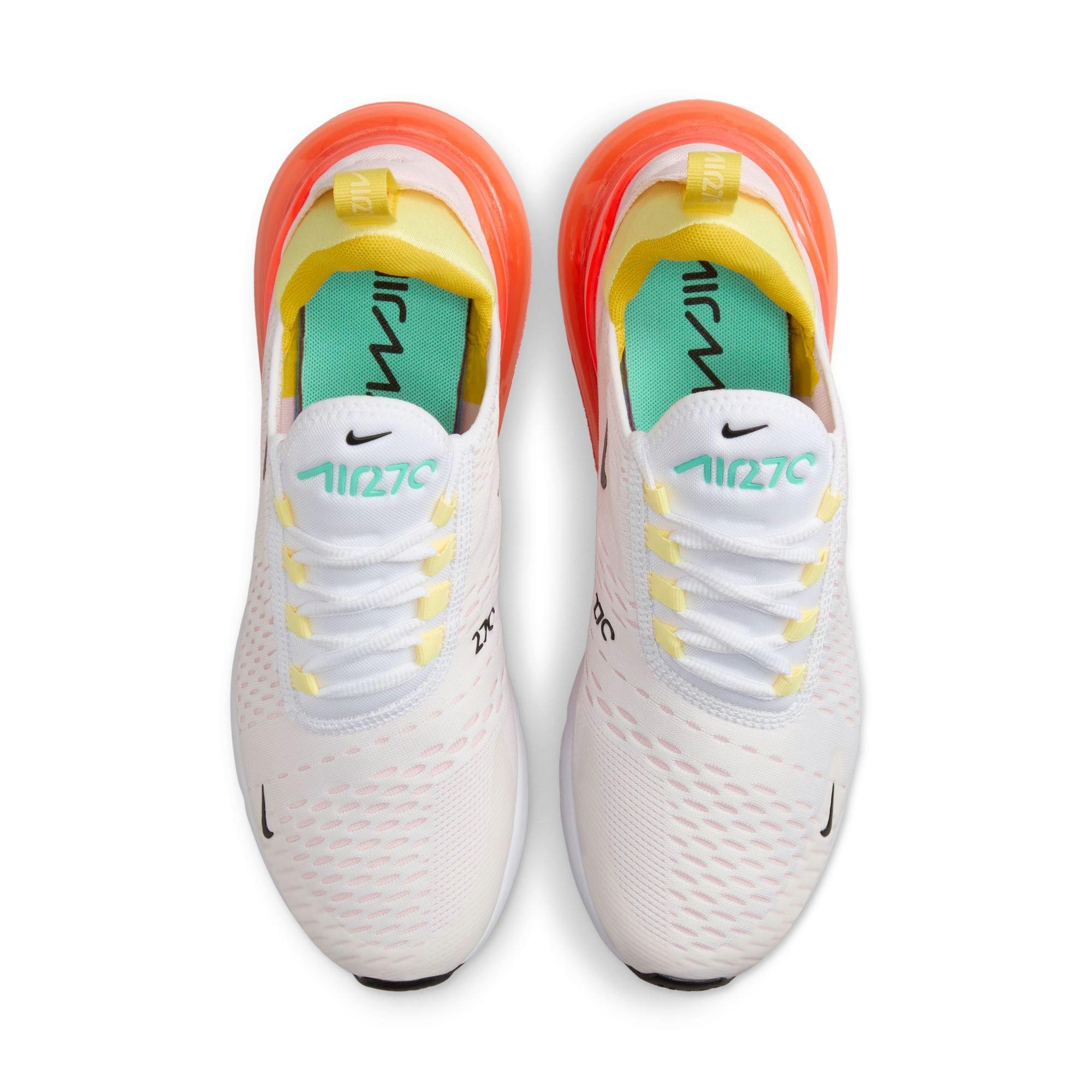 Nike Air Max 270 "White/Black/Bright Crimson/Pink Foam" Women's Shoe - WHITE/MULTI Thumbnail View 7