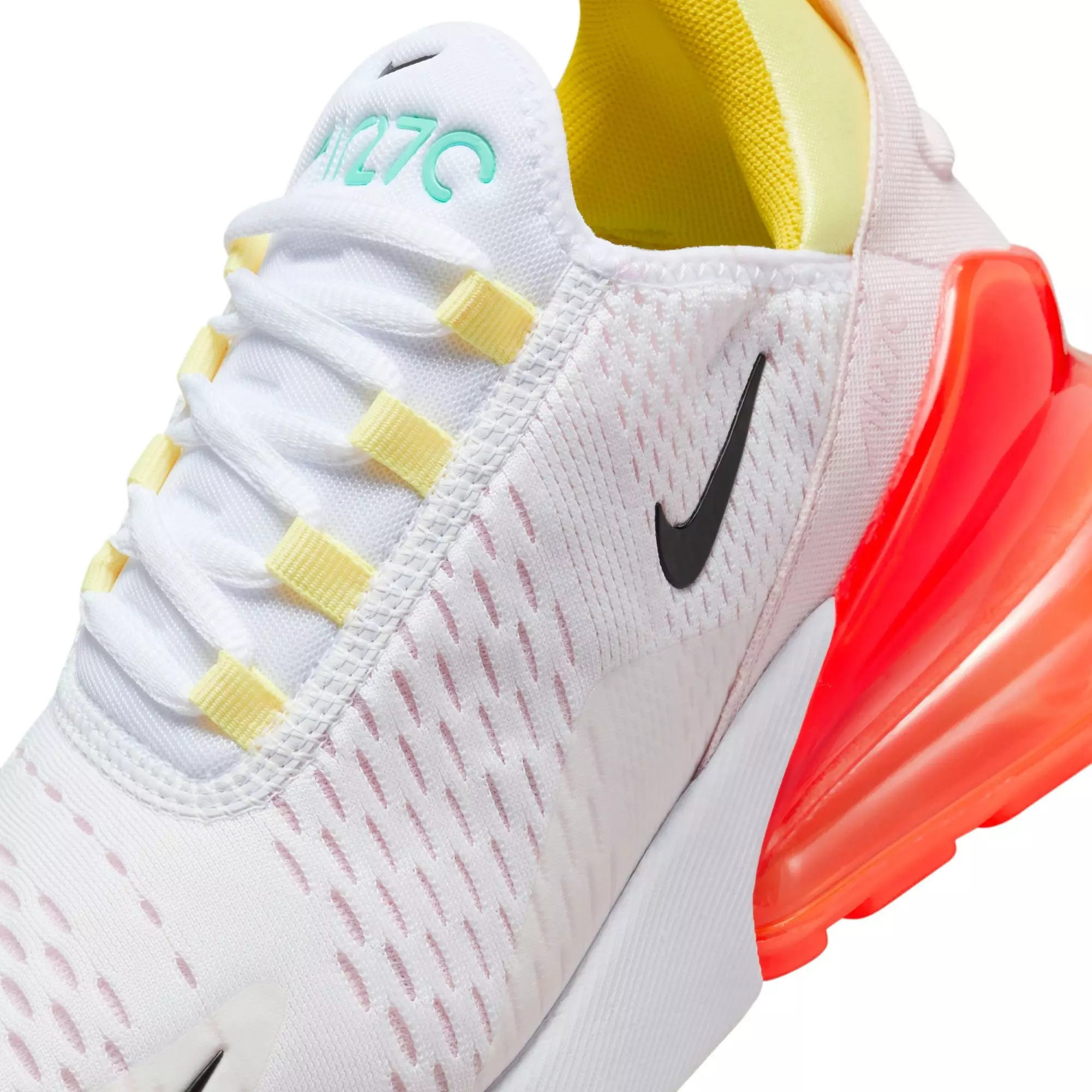 Nike Air Max 270 "White/Black/Bright Crimson/Pink Foam" Women's Shoe - WHITE/MULTI