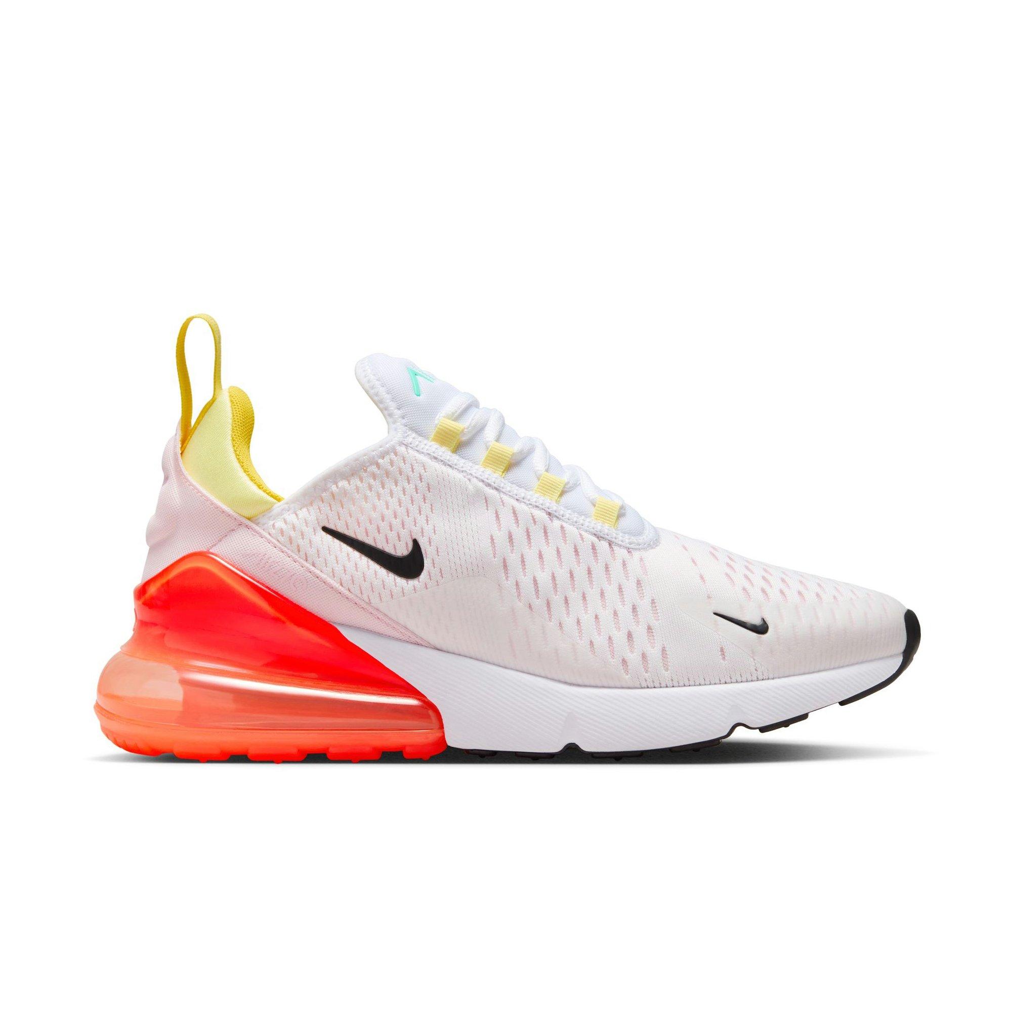 Nike Air Max 270 White, Black, Pink & Neon Yellow Sneakers Nike Air Max 270 White Pink Blast Volt Neon Green DH0252 100  main image 4