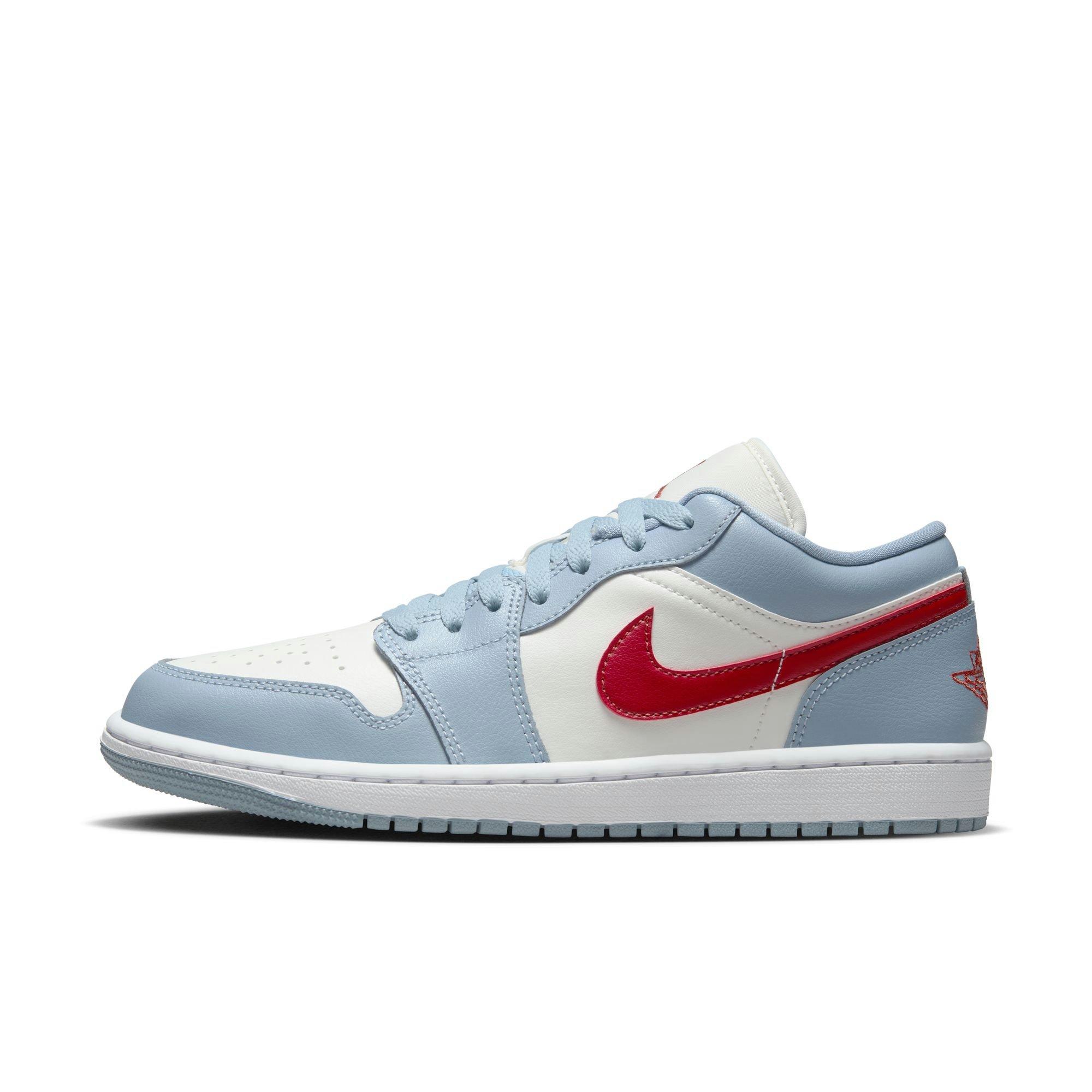 Jordan 1 Low "Sail/Dune Red/Blue Grey/White" Women's Shoe - SAIL Thumbnail View 3