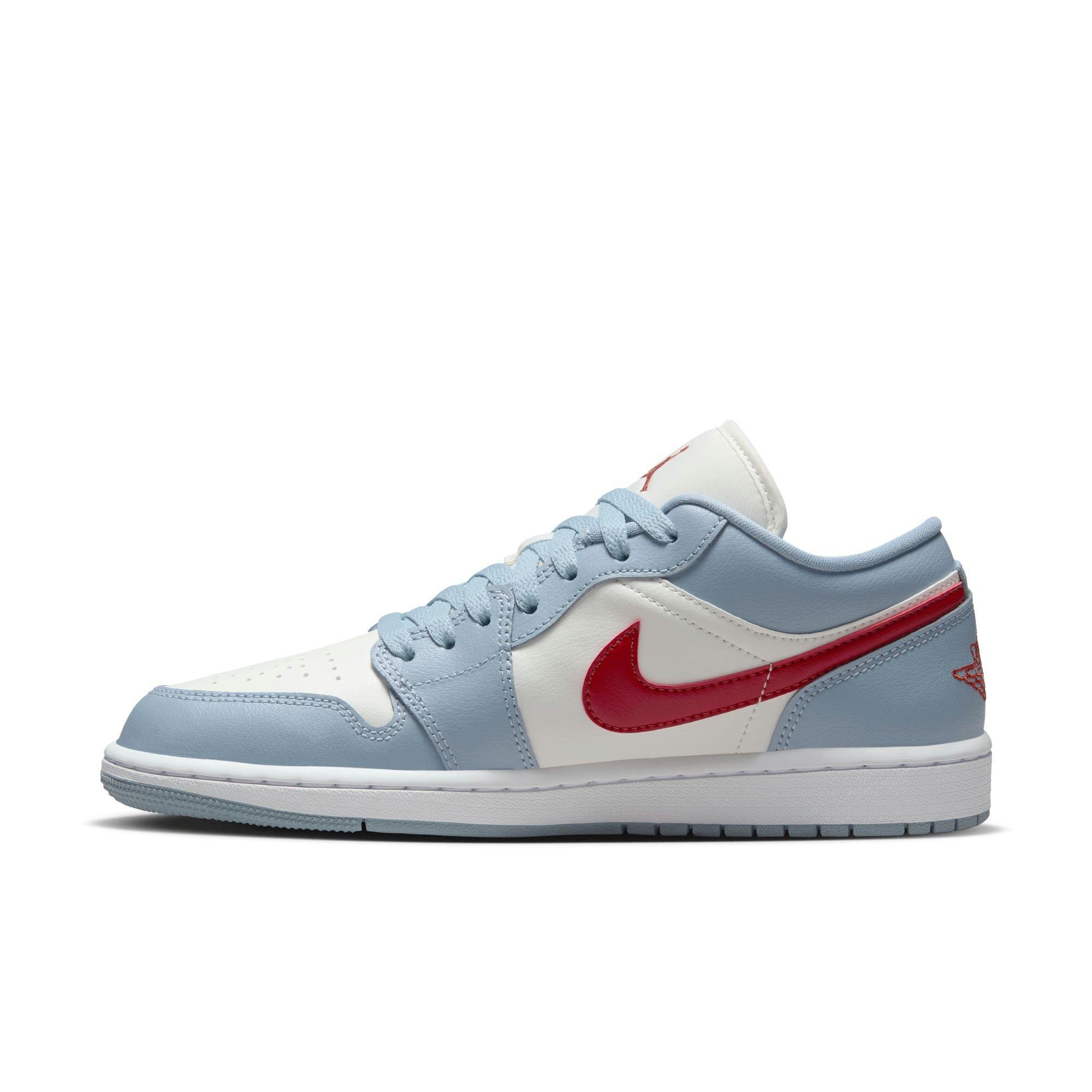 Jordan 1 Low "Sail/Dune Red/Blue Grey/White" Women's Shoe - SAIL Thumbnail View 4