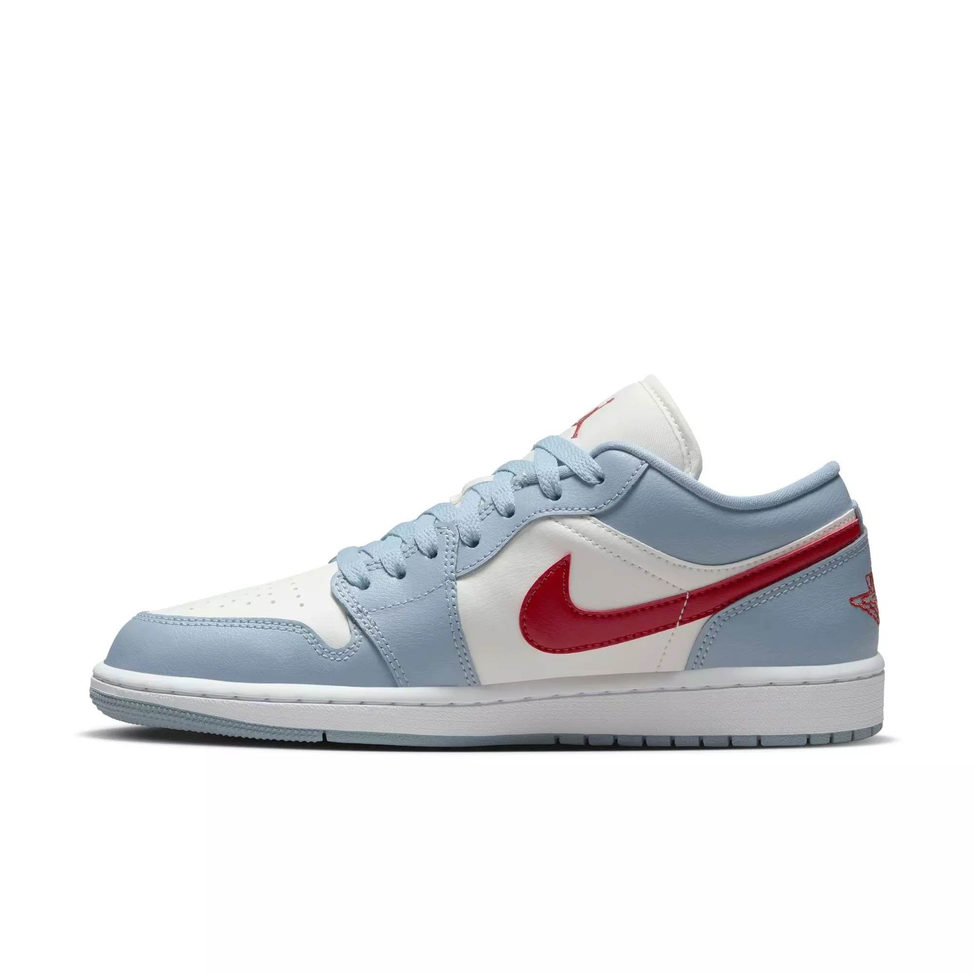 Jordan 1 Low "Sail/Dune Red/Blue Grey/White" Women's Shoe - SAIL