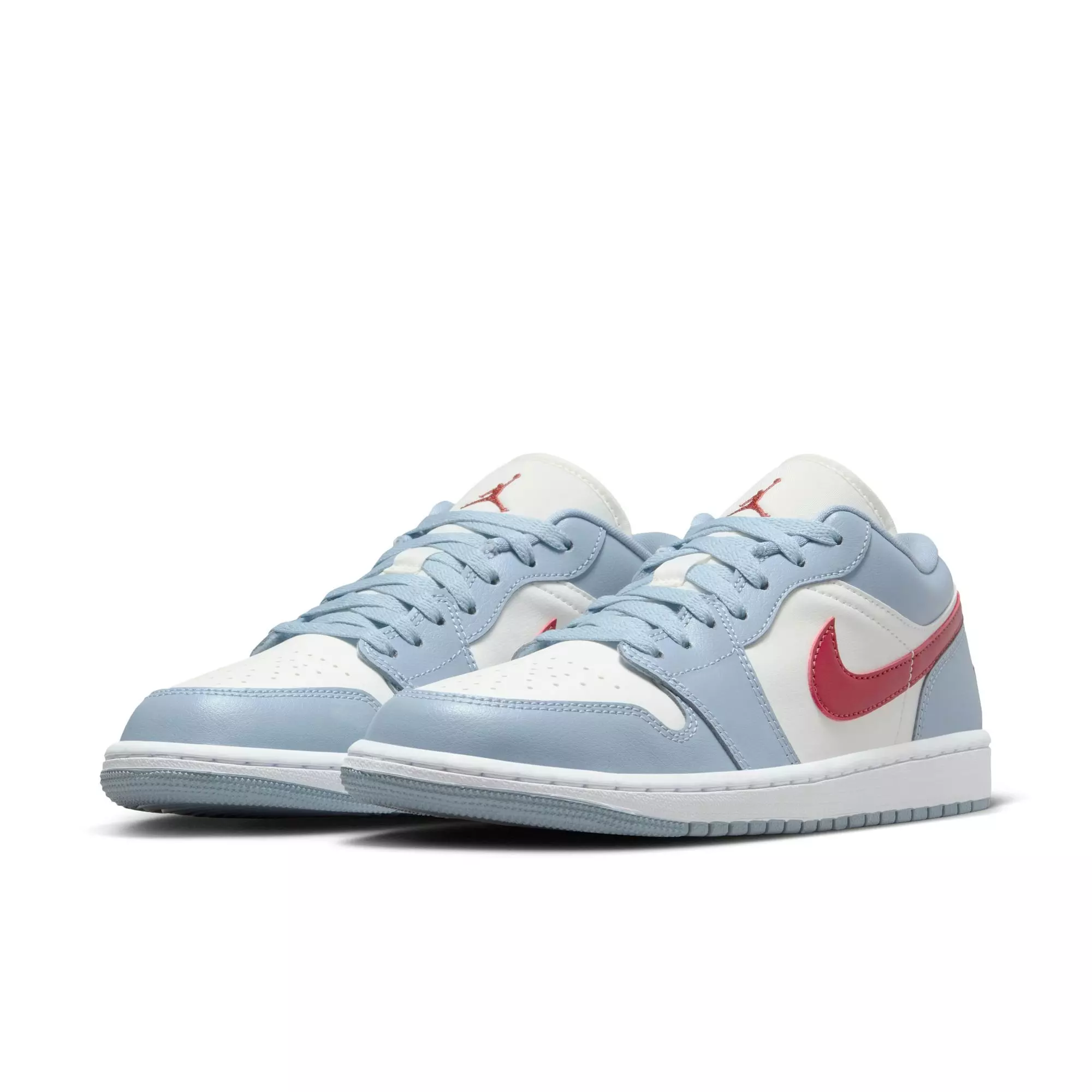 Jordan 1 Low "Sail/Dune Red/Blue Grey/White" Women's Shoe - SAIL