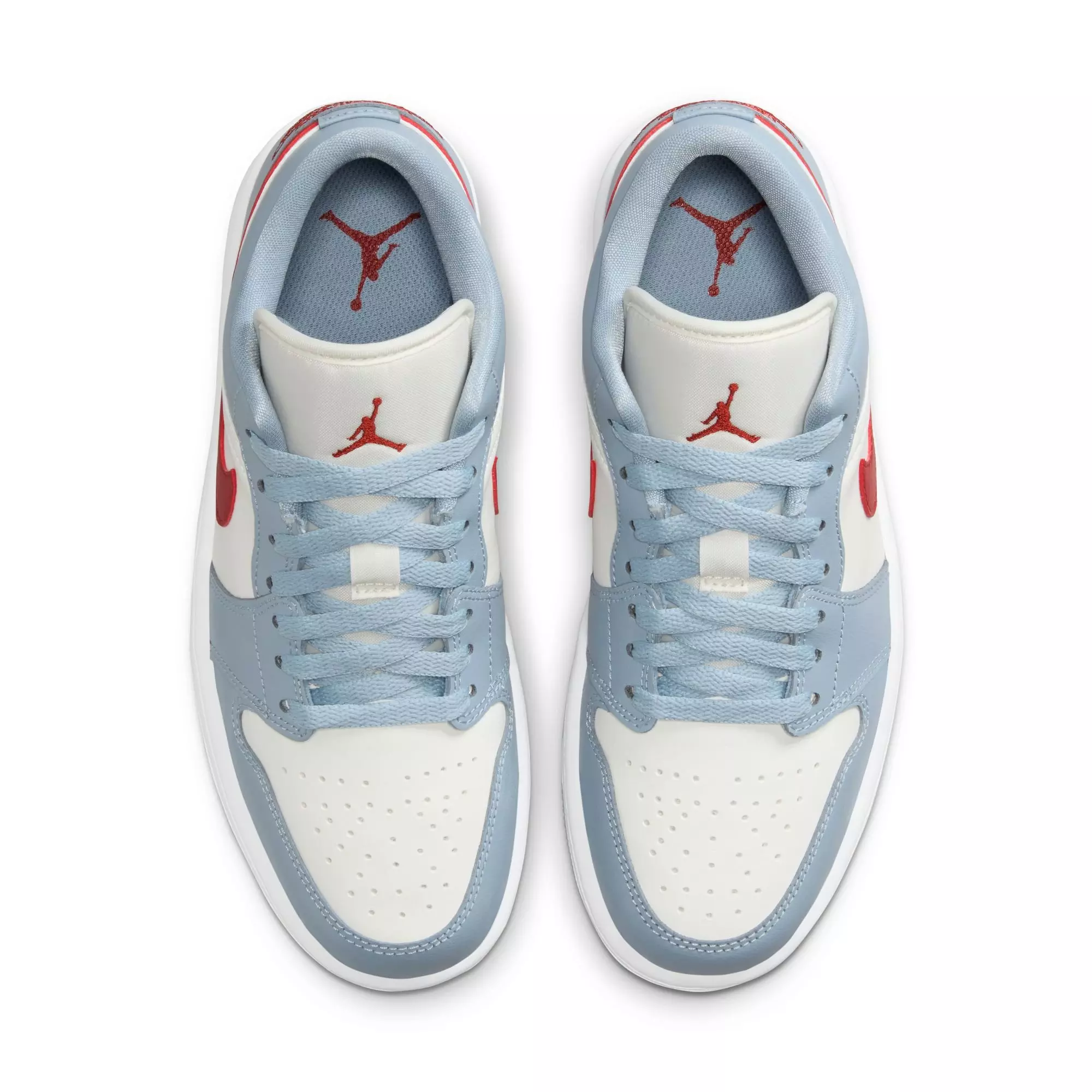 Jordan 1 Low "Sail/Dune Red/Blue Grey/White" Women's Shoe - SAIL