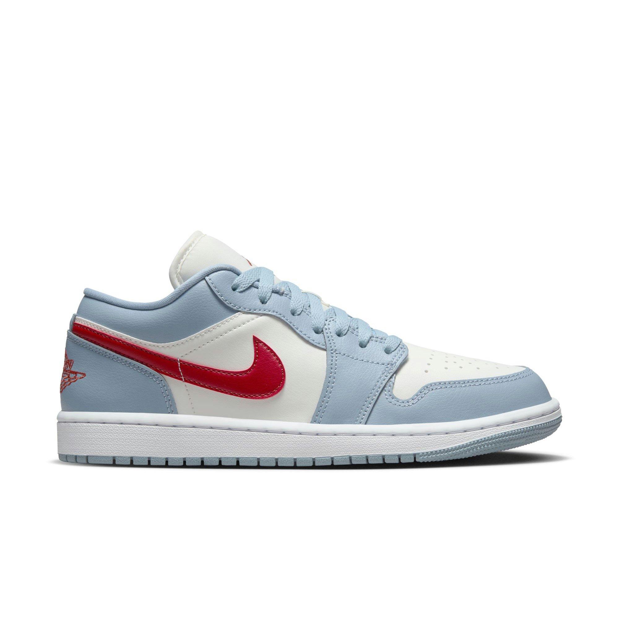 Jordan 1 Low "Sail/Dune Red/Blue Grey/White" Women's Shoe - SAIL Thumbnail View 1