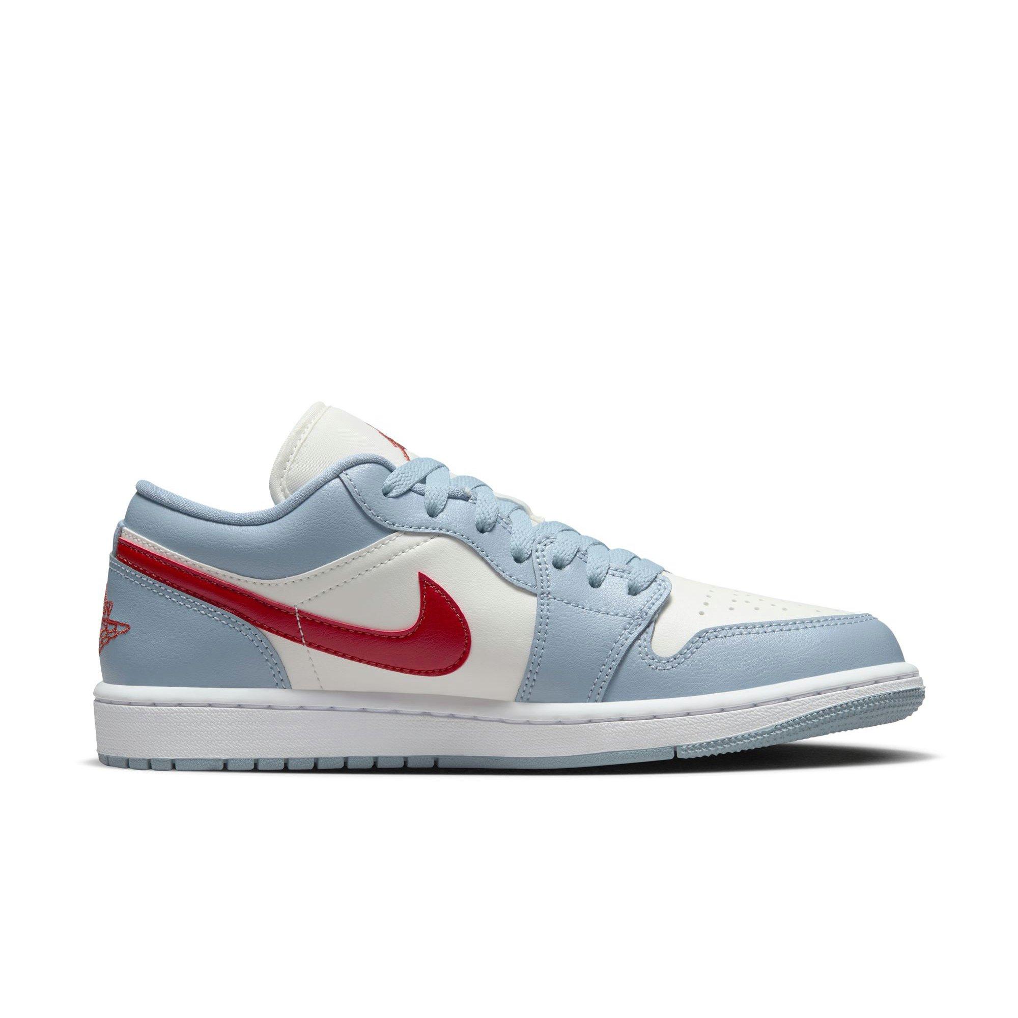 Jordan 1 Low "Sail/Dune Red/Blue Grey/White" Women's Shoe - SAIL Thumbnail View 2