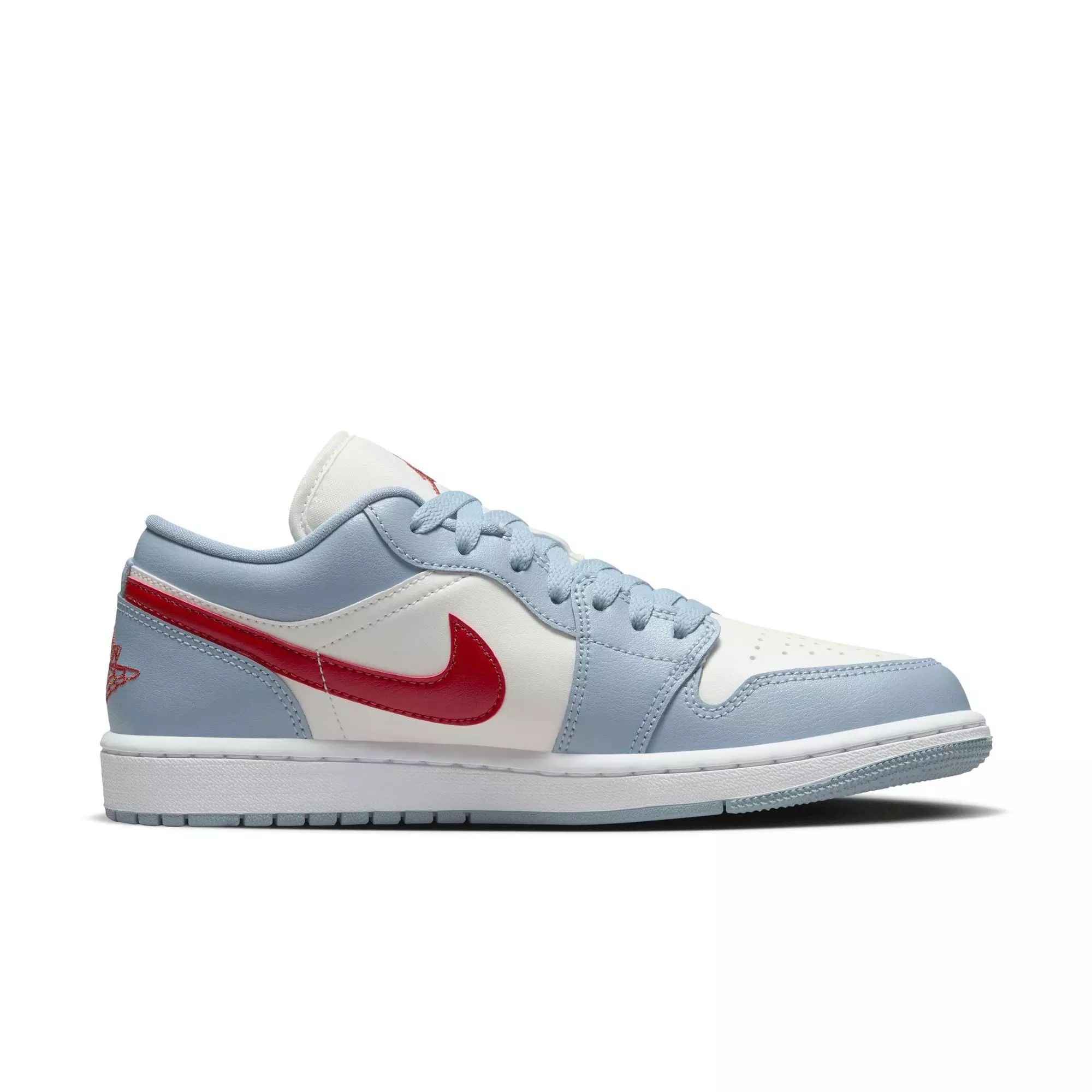 Jordan 1 Low "Sail/Dune Red/Blue Grey/White" Women's Shoe - SAIL