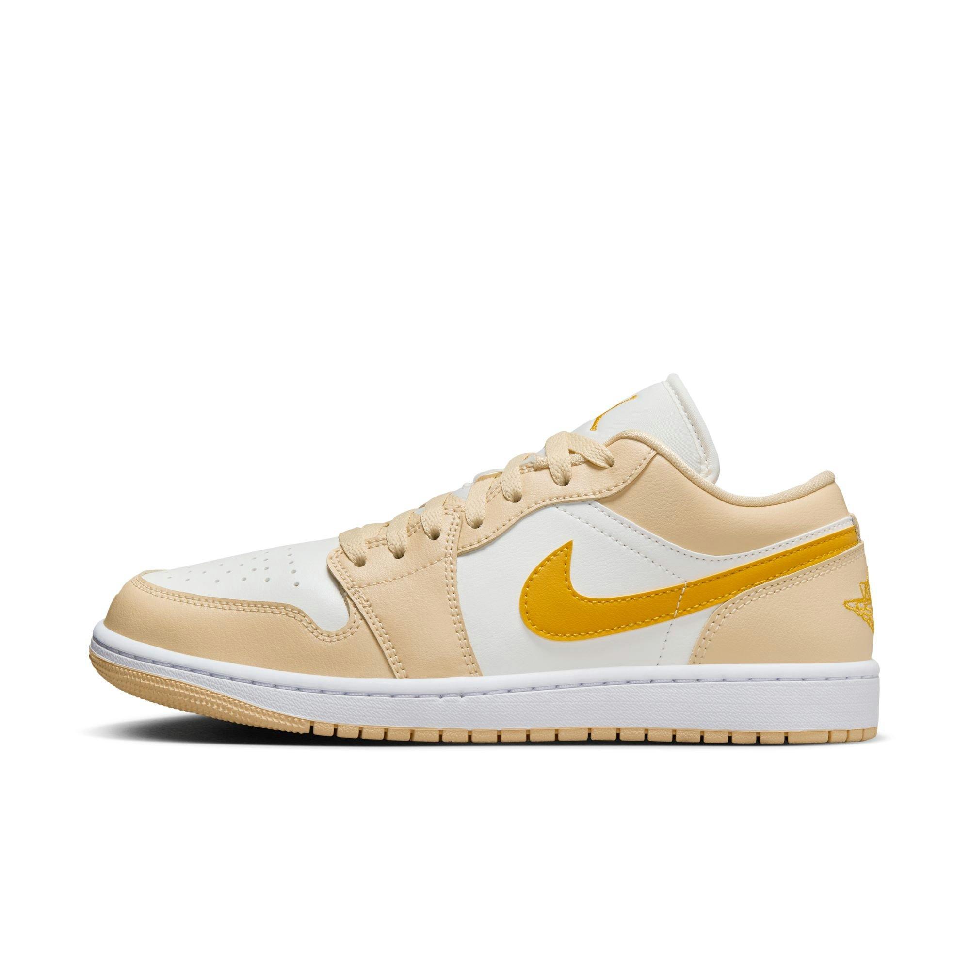 Jordan 1 Low "Sail/Yellow Ochre/Pale Vanilla/White" Women's Shoe - SAIL Thumbnail View 3