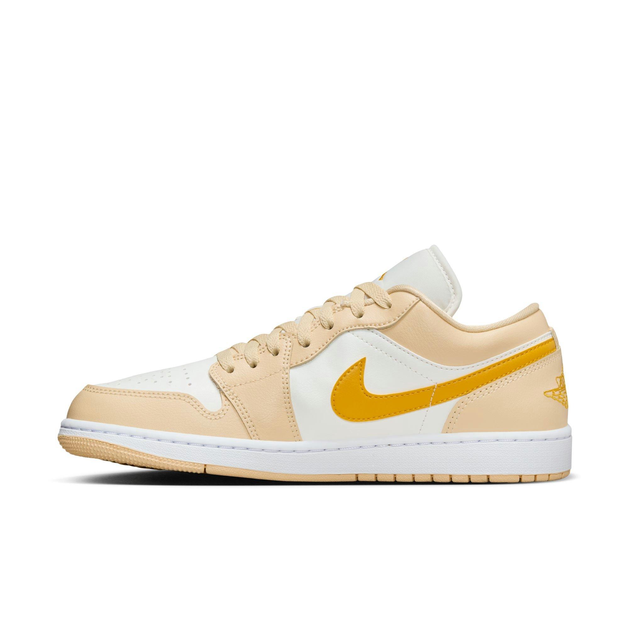 Jordan 1 Low "Sail/Yellow Ochre/Pale Vanilla/White" Women's Shoe - SAIL Thumbnail View 4