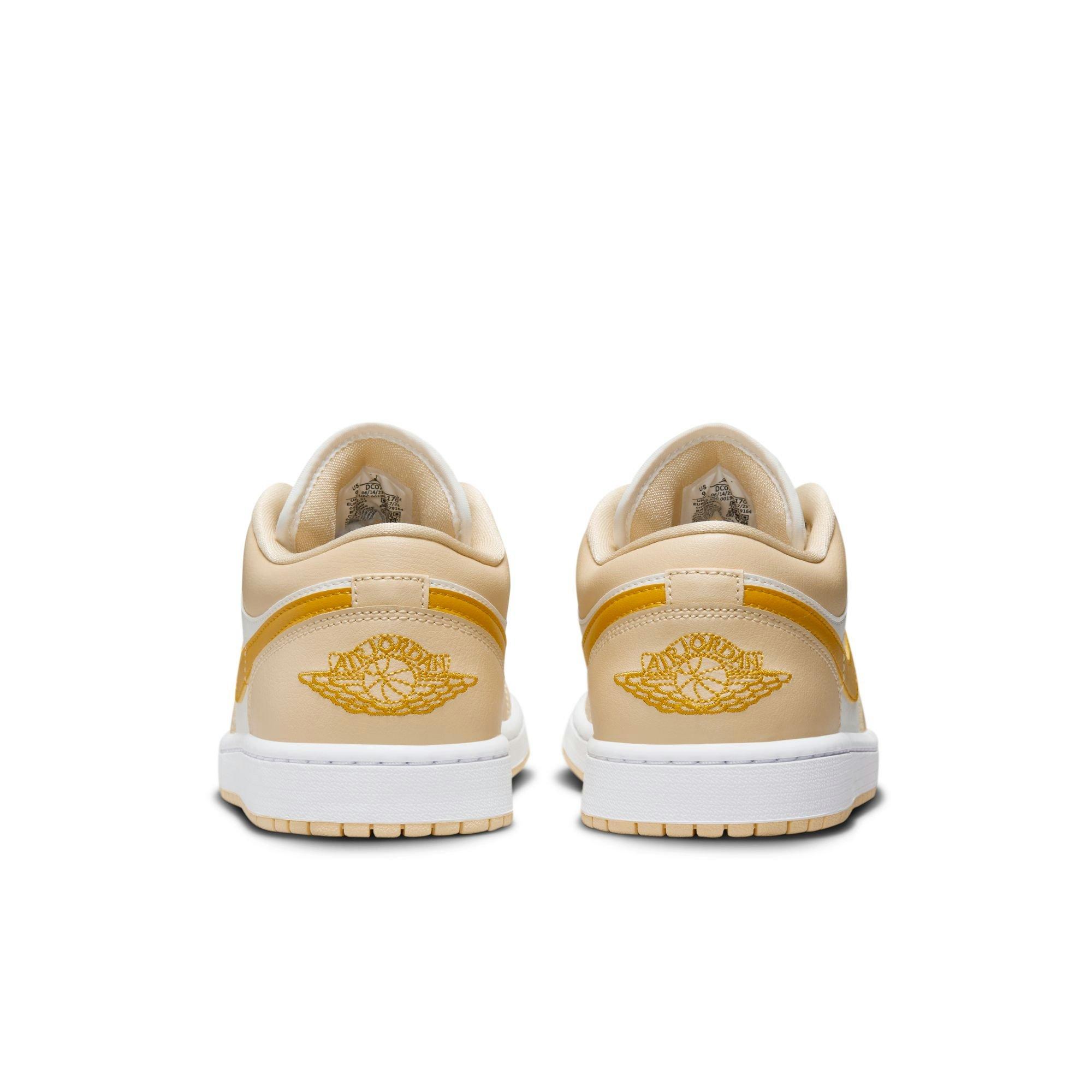 Jordan 1 Low "Sail/Yellow Ochre/Pale Vanilla/White" Women's Shoe - SAIL Thumbnail View 6