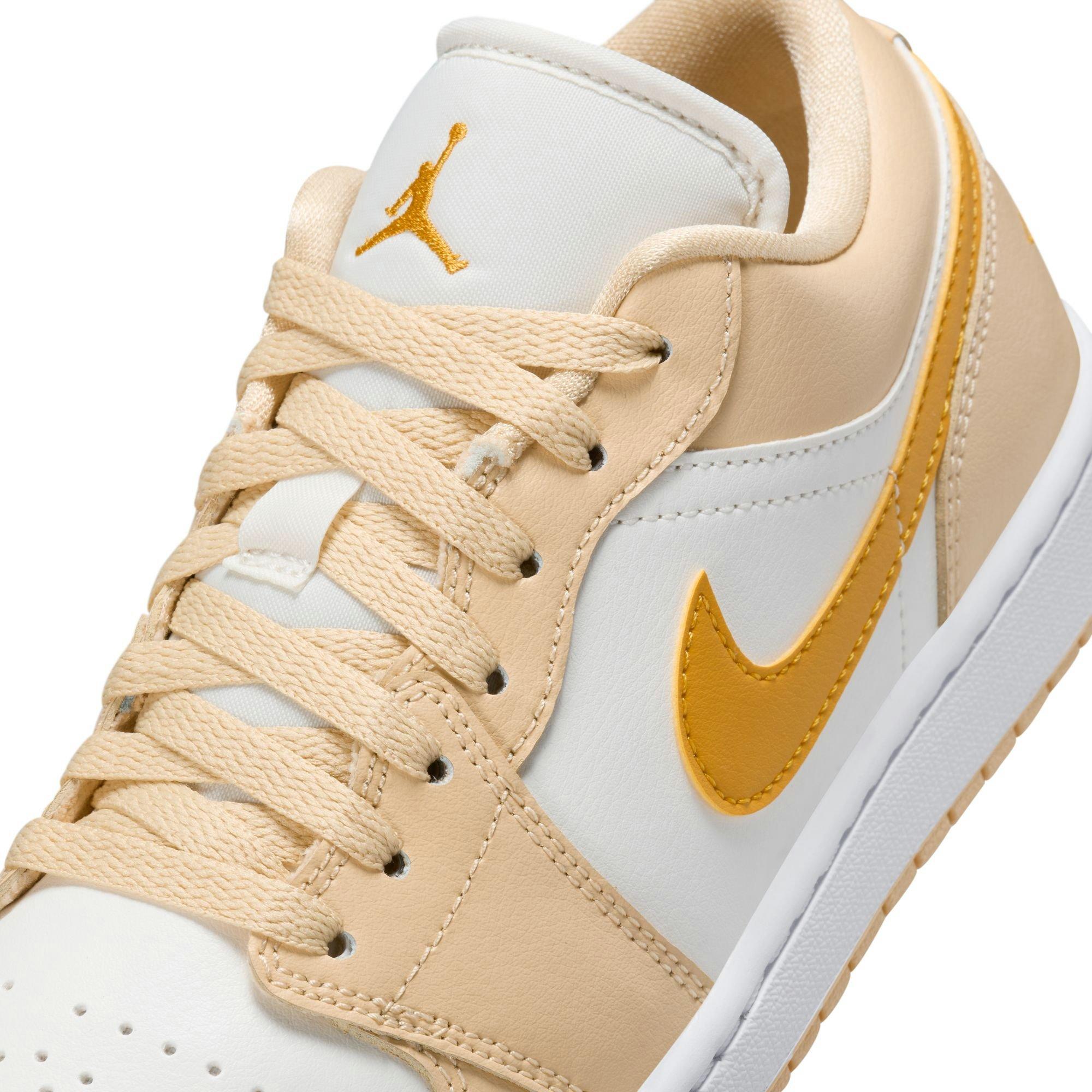 Jordan 1 Low "Sail/Yellow Ochre/Pale Vanilla/White" Women's Shoe - SAIL Thumbnail View 9