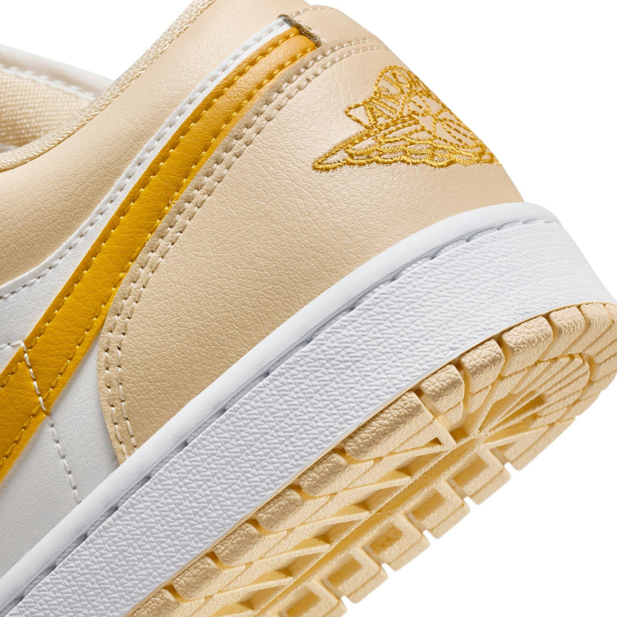 Jordan 1 Low "Sail/Yellow Ochre/Pale Vanilla/White" Women's Shoe - SAIL Thumbnail View 10