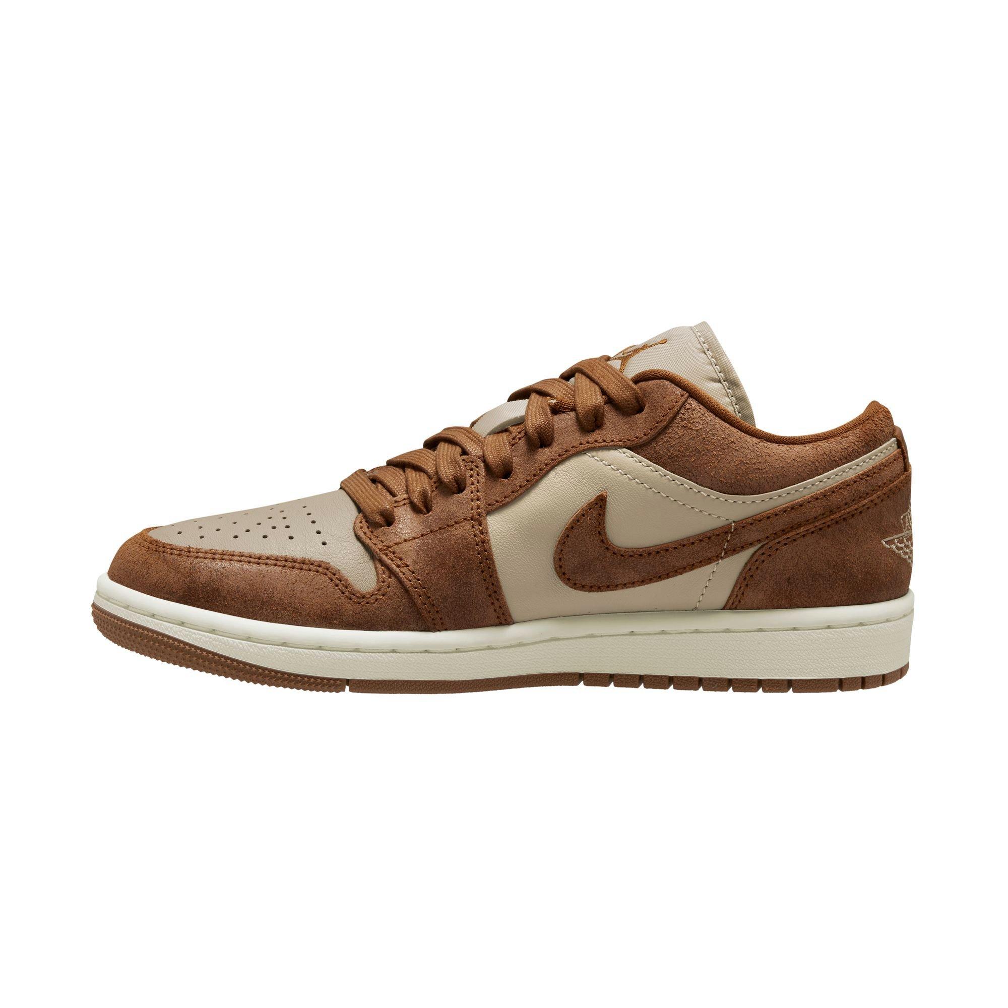 Jordan 1 Low SE "Legend MD Brown/Legend Coffee/Sail" Women's Shoe - BROWN Thumbnail View 4