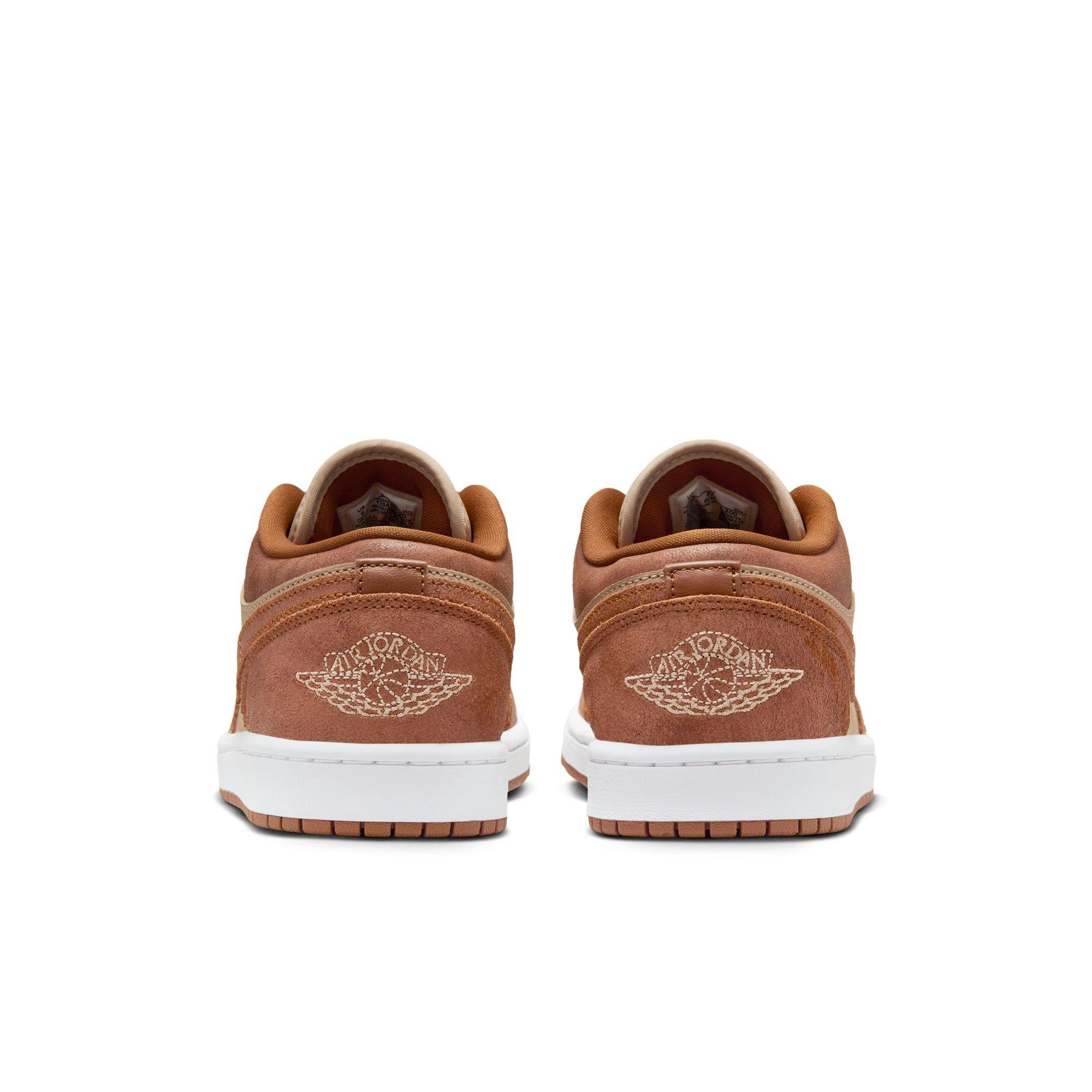 Jordan 1 Low SE "Legend MD Brown/Legend Coffee/Sail" Women's Shoe - BROWN Thumbnail View 6