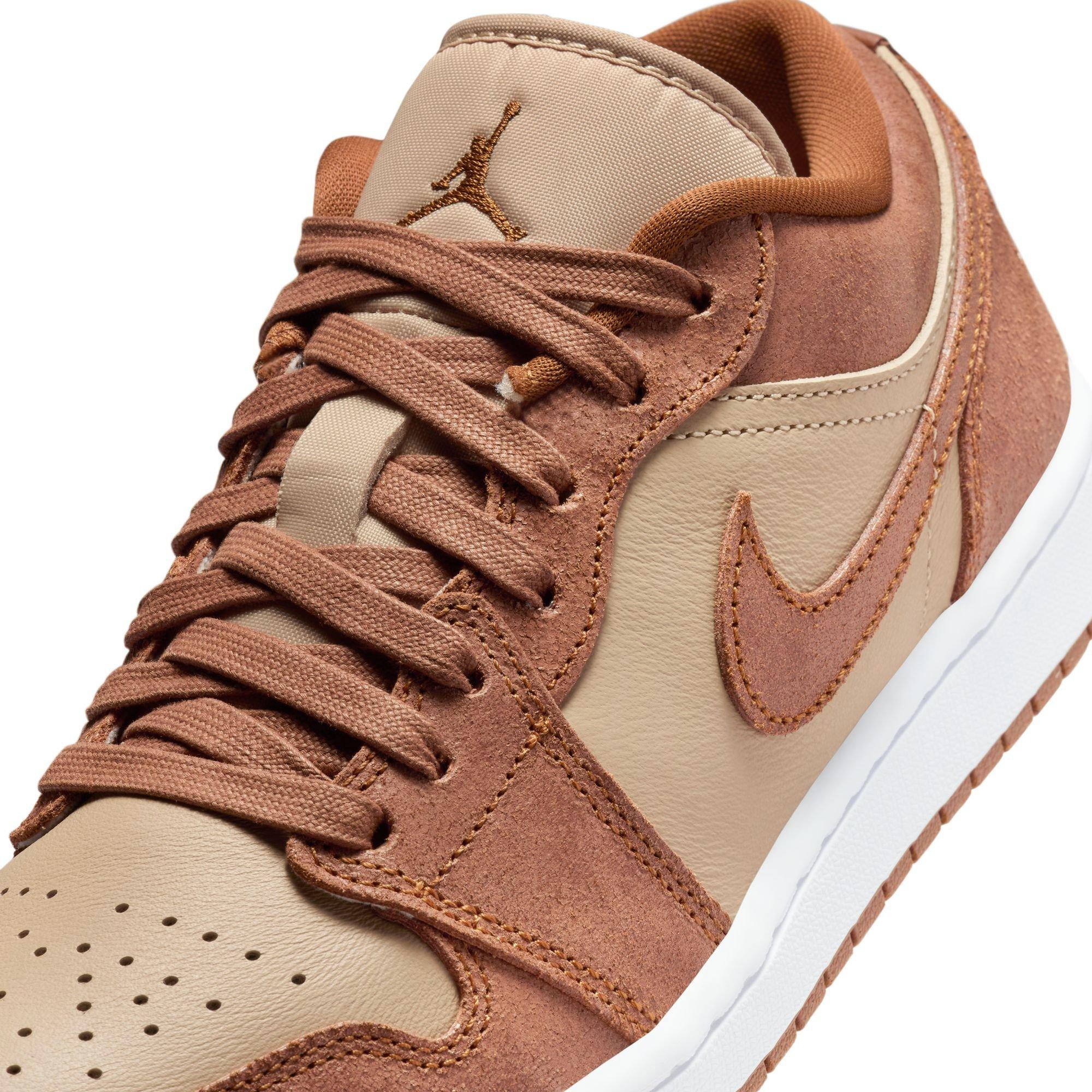 Jordan 1 Low SE "Legend MD Brown/Legend Coffee/Sail" Women's Shoe - BROWN Thumbnail View 10