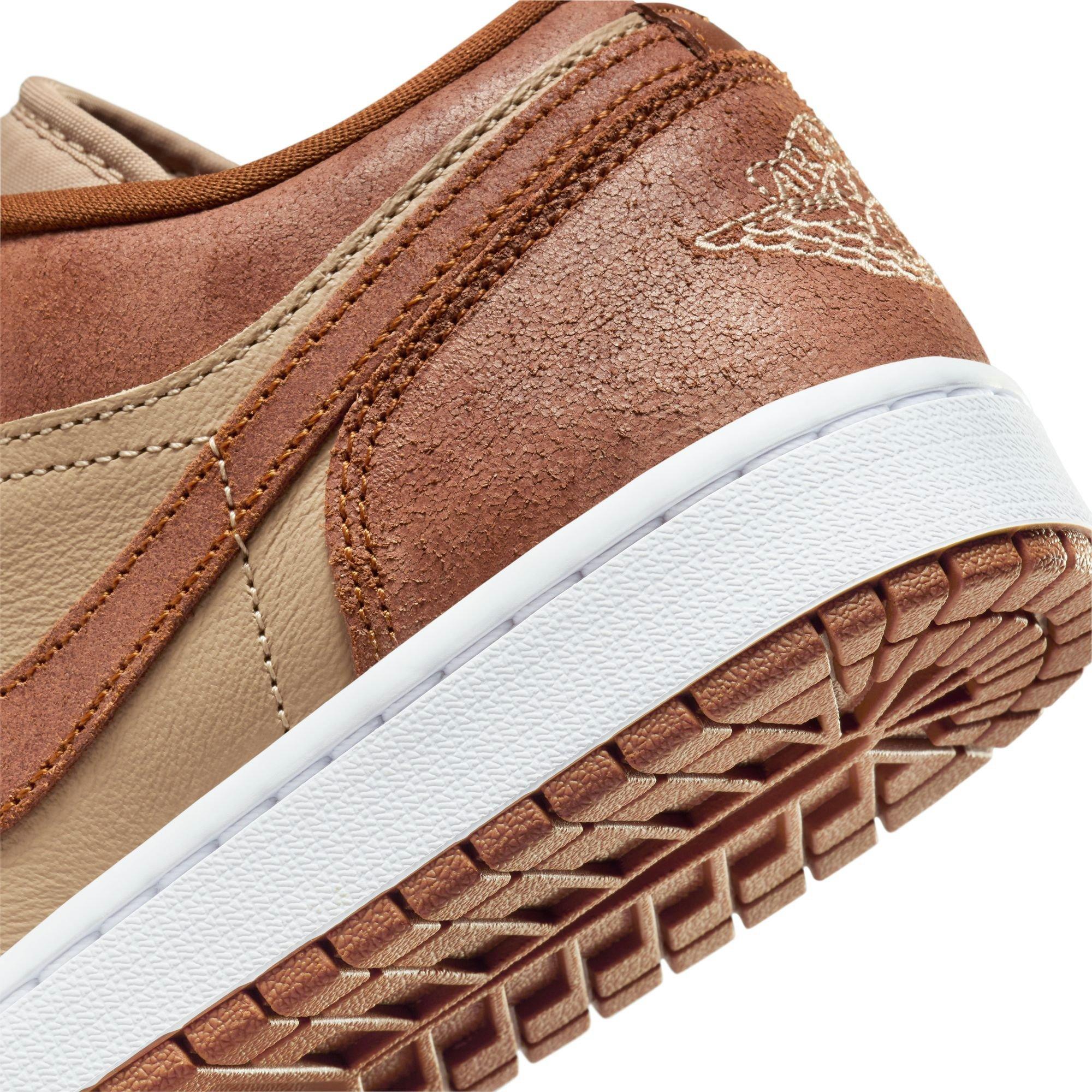 Jordan 1 Low SE "Legend MD Brown/Legend Coffee/Sail" Women's Shoe - BROWN Thumbnail View 11