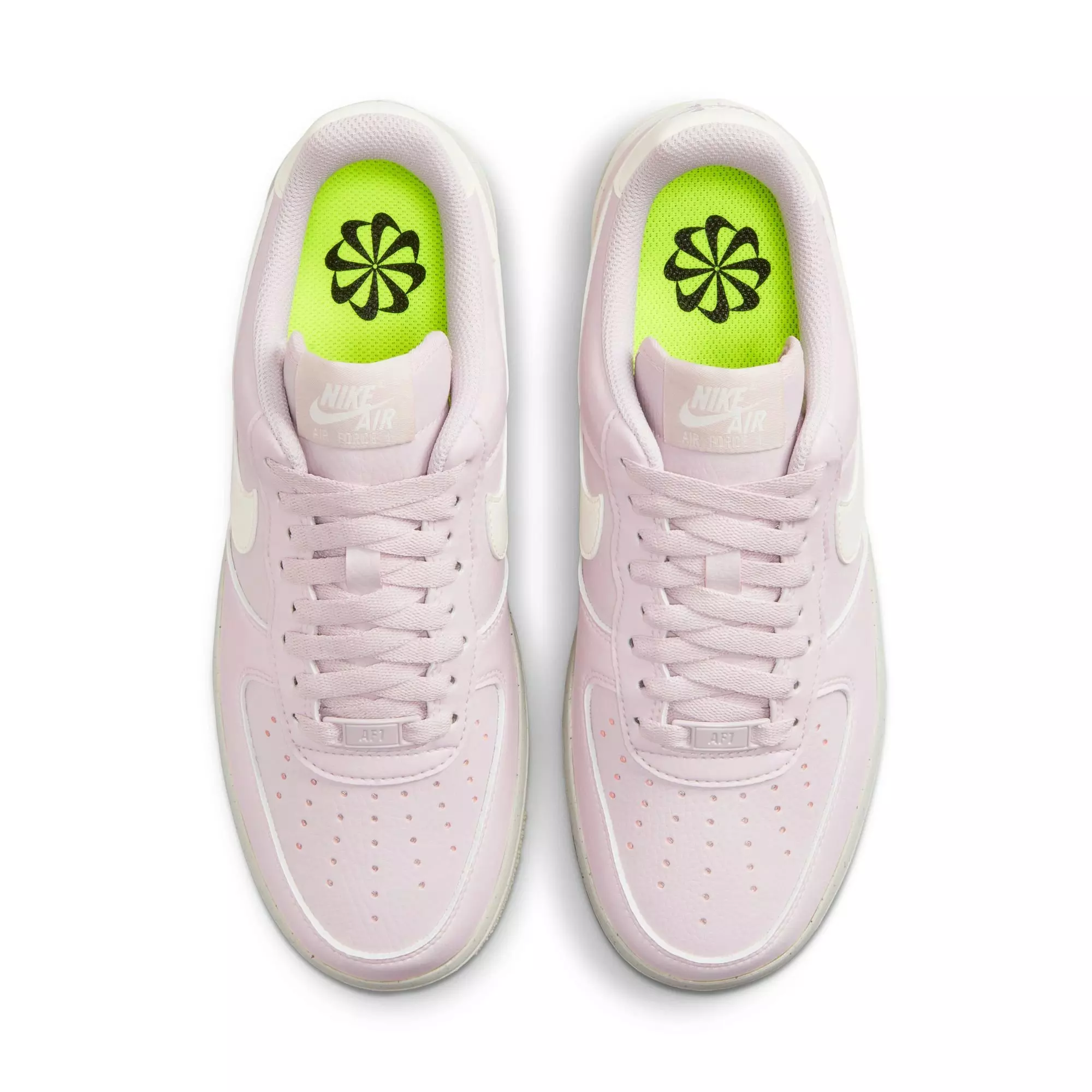 Nike Air Force 1 '07 SE "Platinum Violet/Sail/Coconut Milk/Volt" Women's Shoe - SILVER/WHITE/BLACK
