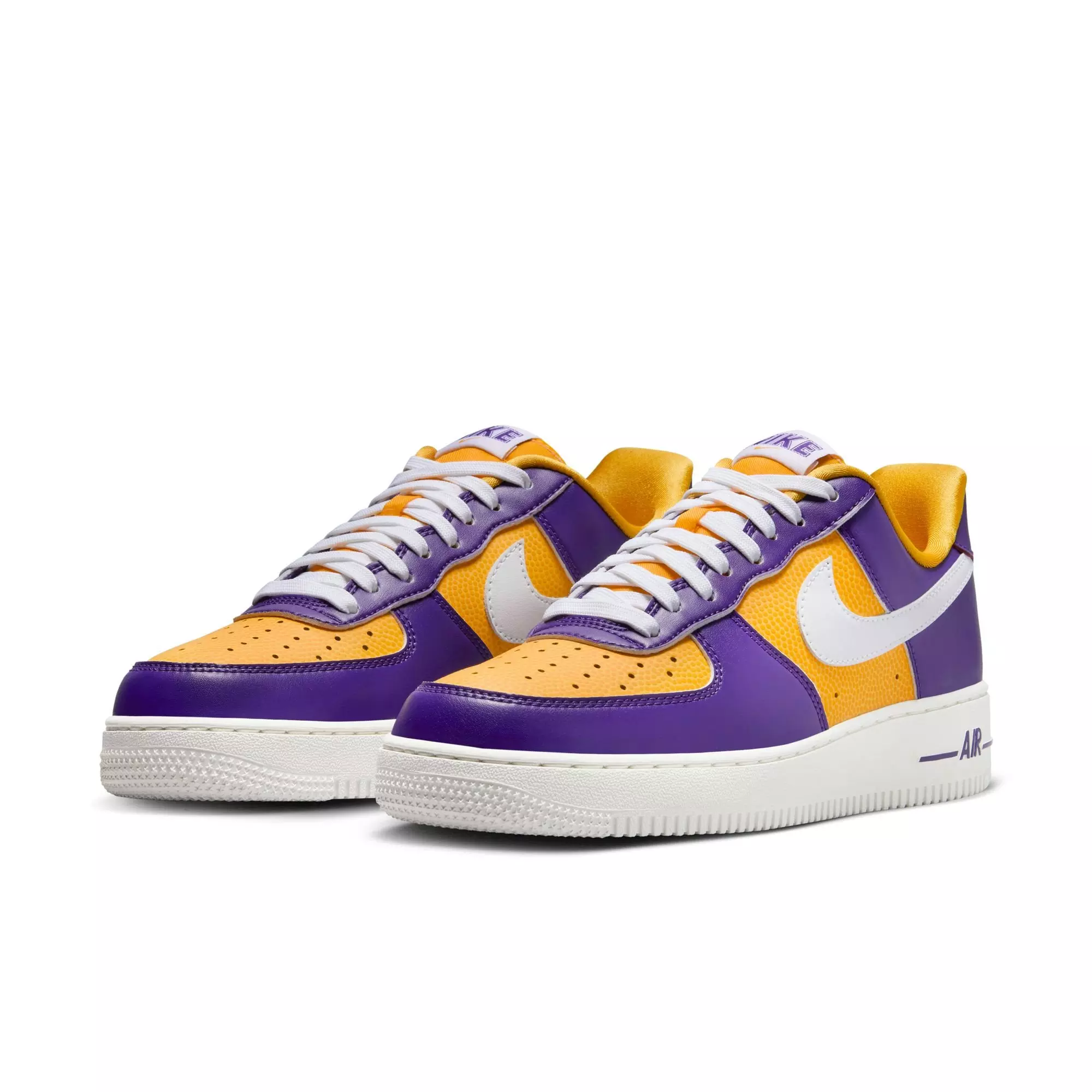 Nike Air Force 1 '07 SE "Court Purple/White/University Gold/Sail" Women's Shoe - PURPLE/GOLD