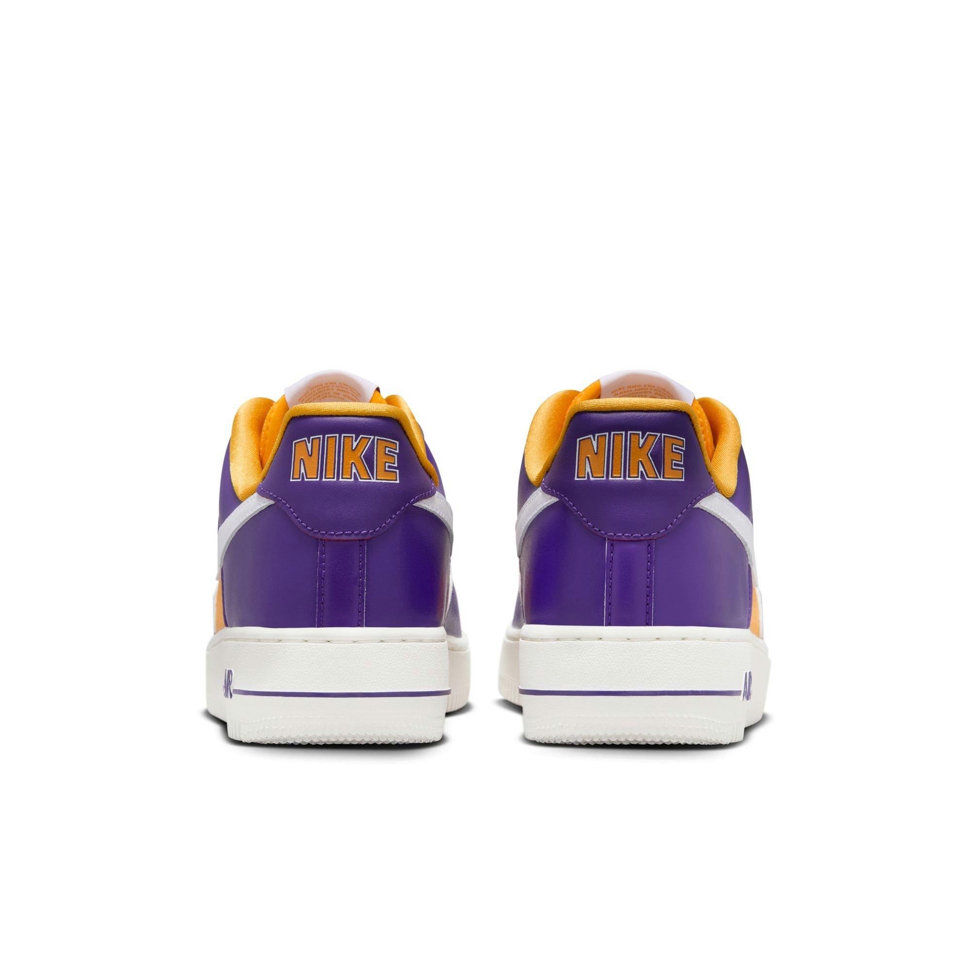 Nike Air Force 1 '07 SE "Court Purple/White/University Gold/Sail" Women's Shoe - PURPLE/GOLD Thumbnail View 6