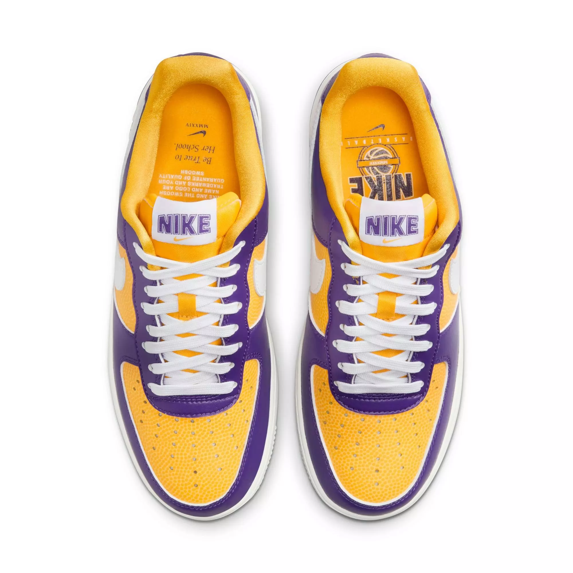 Nike Air Force 1 '07 SE "Court Purple/White/University Gold/Sail" Women's Shoe - PURPLE/GOLD