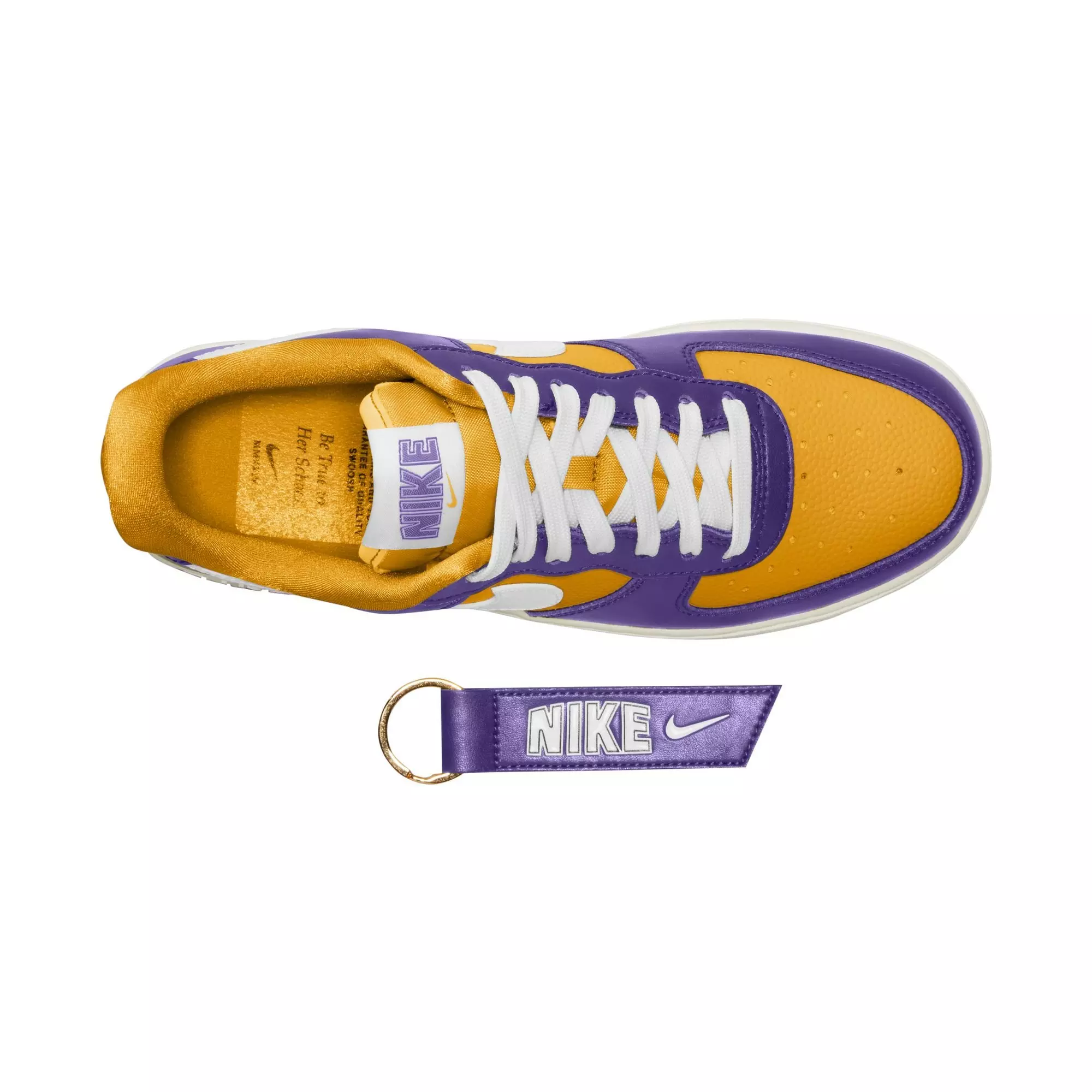Nike Air Force 1 '07 SE "Court Purple/White/University Gold/Sail" Women's Shoe - PURPLE/GOLD