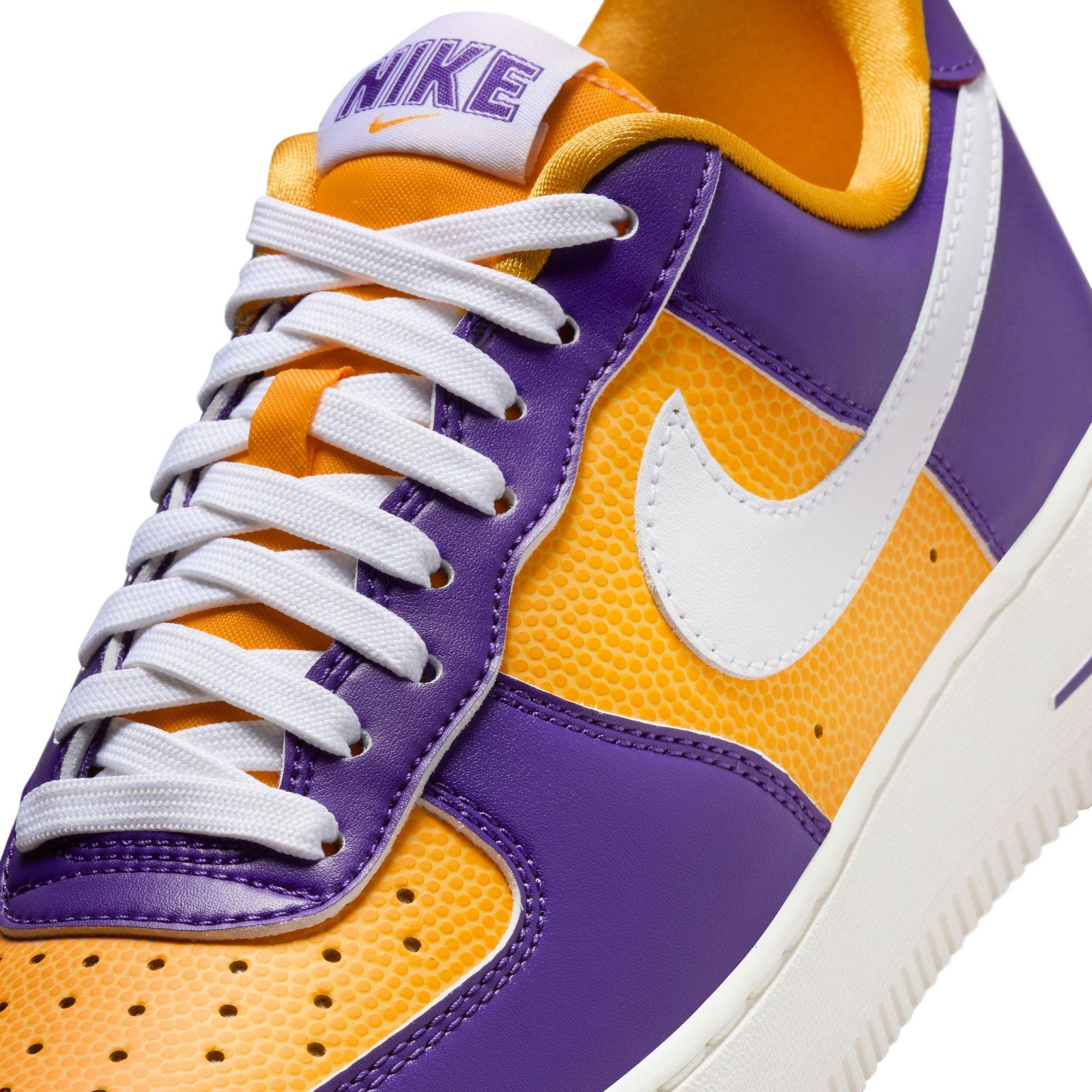 Nike Air Force 1 '07 SE "Court Purple/White/University Gold/Sail" Women's Shoe - PURPLE/GOLD Thumbnail View 10