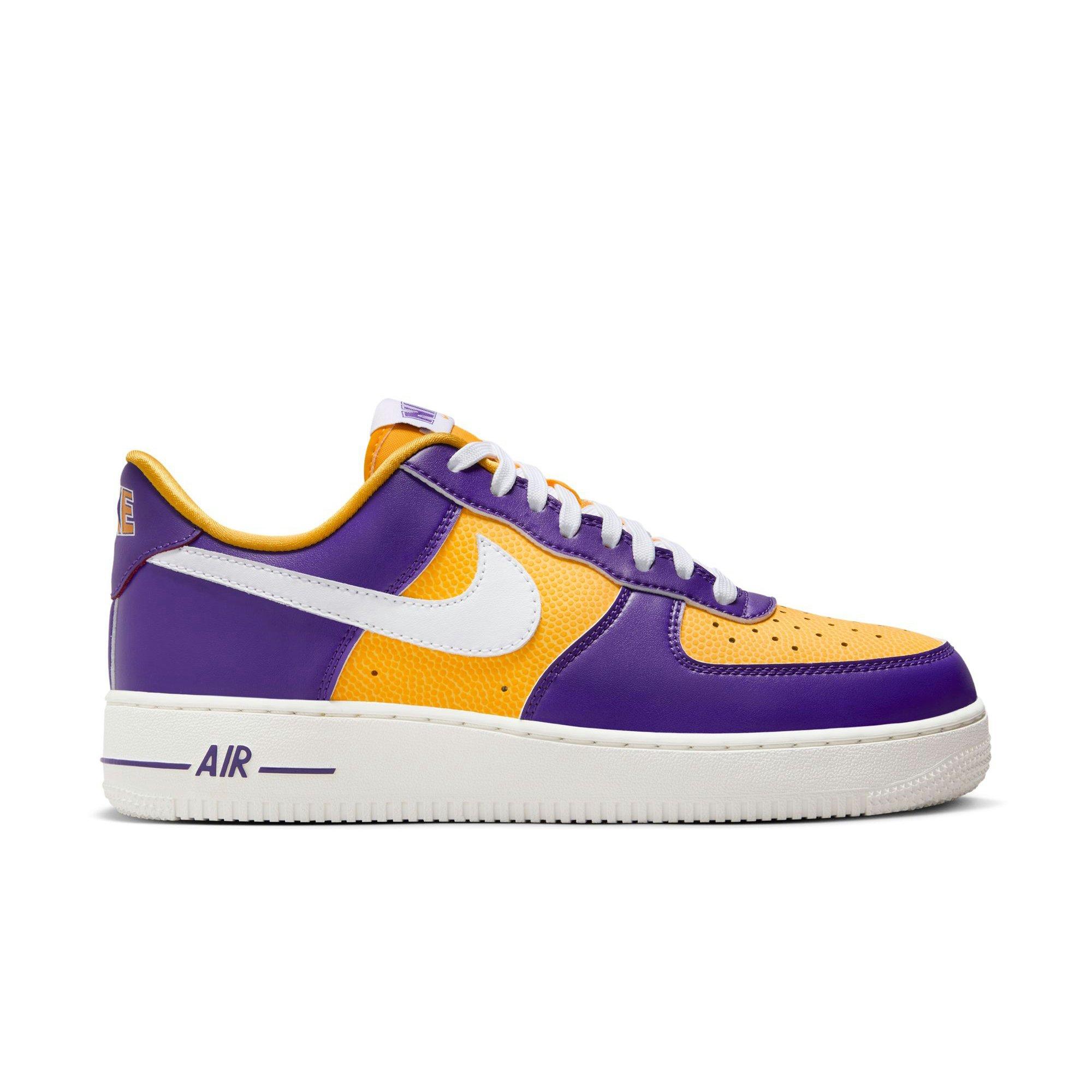 Nike Air Force 1 '07 SE "Court Purple/White/University Gold/Sail" Women's Shoe - PURPLE/GOLD Thumbnail View 1
