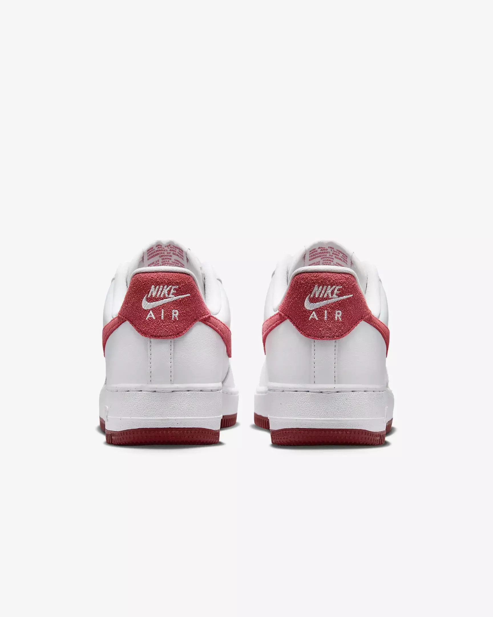 Nike Air Force 1 "Valentines Day" Women's Shoe - WHITE/ADOBE/DRAGON RED