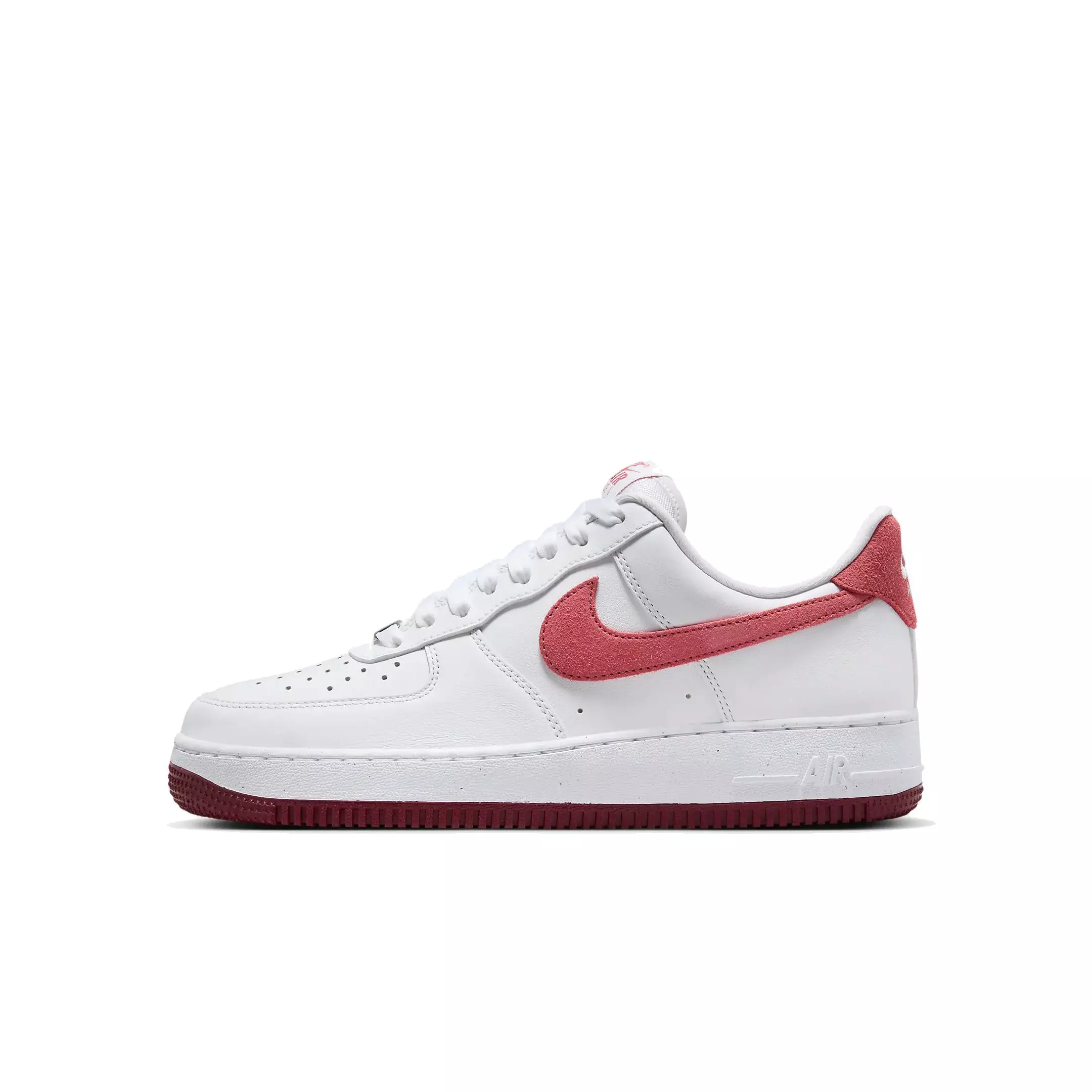Nike Air Force 1 "Valentines Day" Women's Shoe - WHITE/ADOBE/DRAGON RED