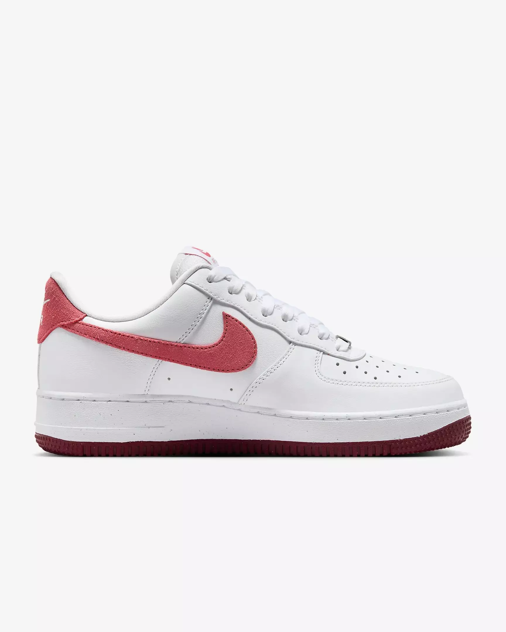 Nike Air Force 1 "Valentines Day" Women's Shoe - WHITE/ADOBE/DRAGON RED