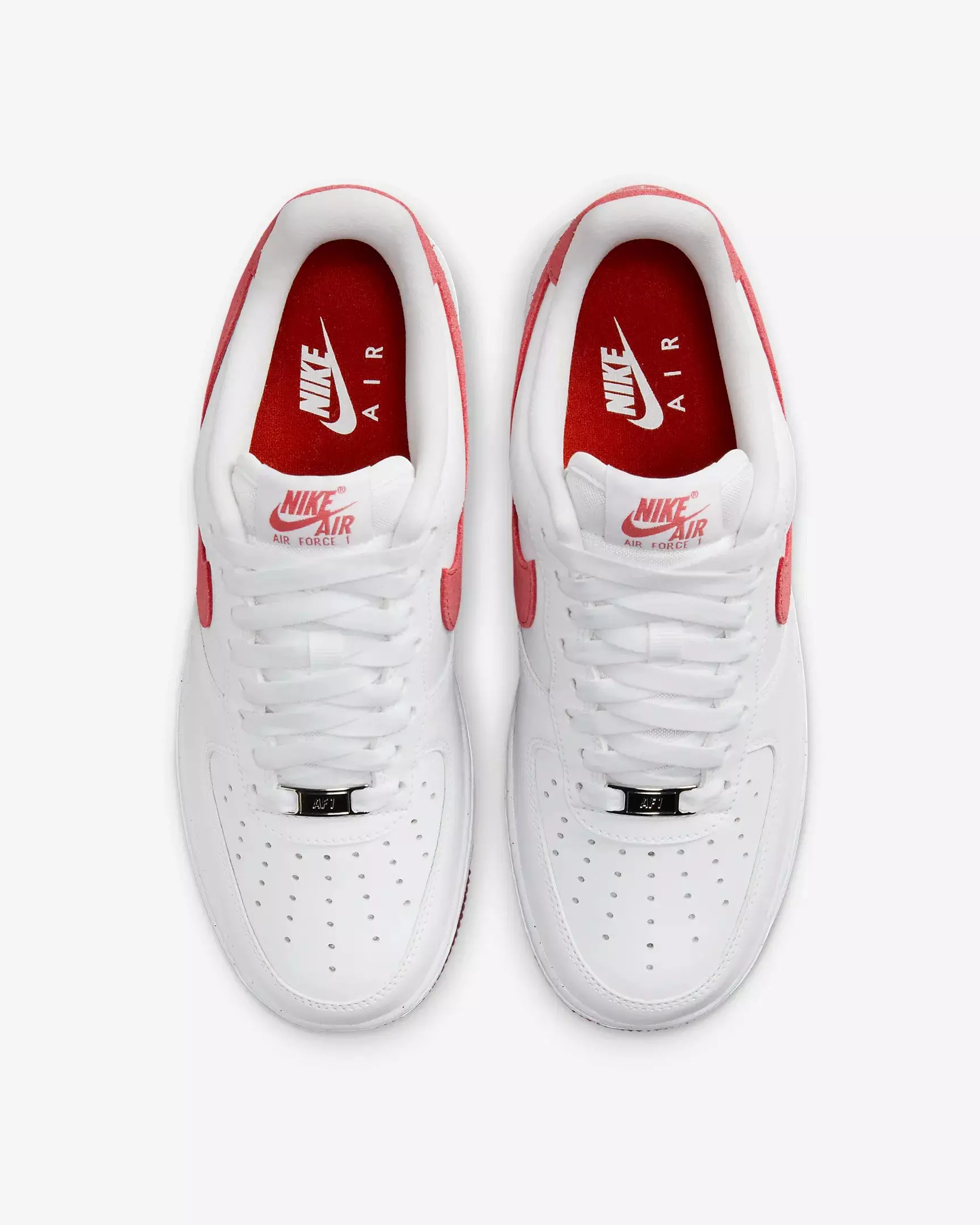 Nike Air Force 1 "Valentines Day" Women's Shoe - WHITE/ADOBE/DRAGON RED