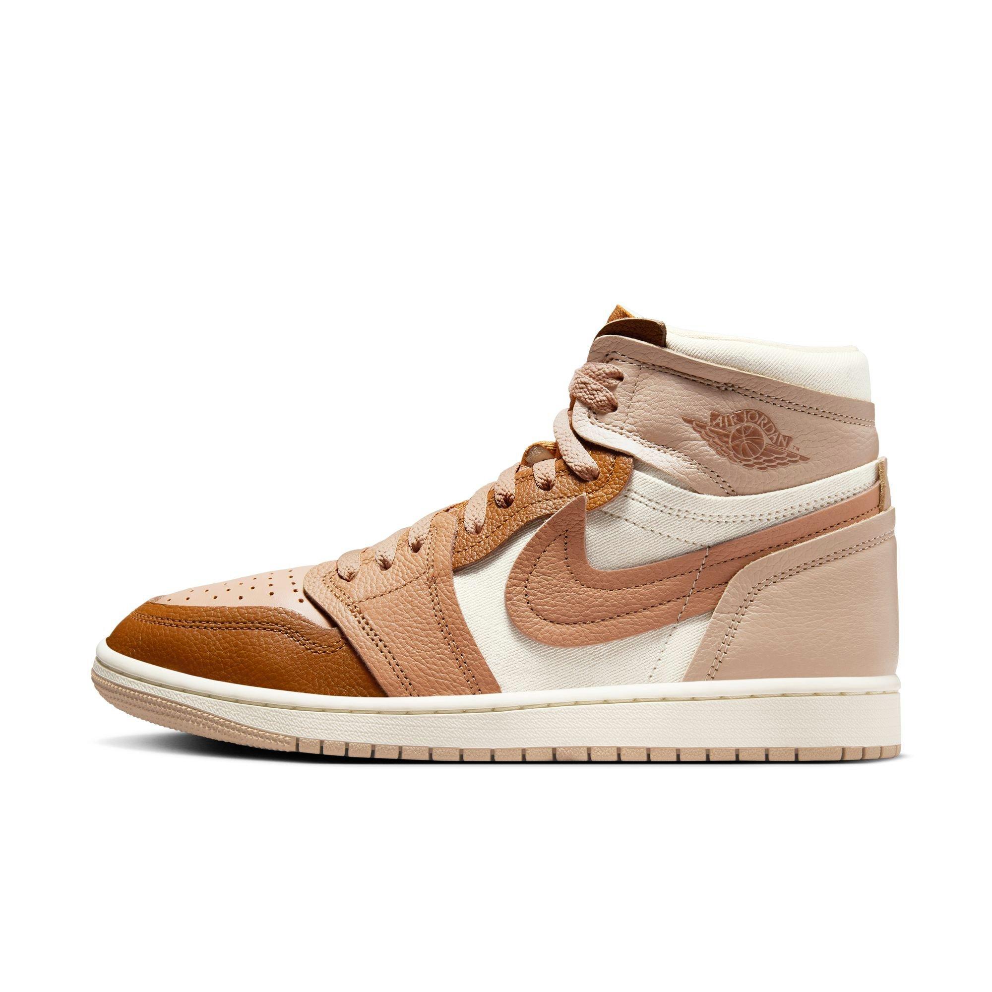 Jordan 1 MM High "Legend MD Brown/Legend DK Brown" Women's Shoe - BROWN/KHAKI Thumbnail View 3
