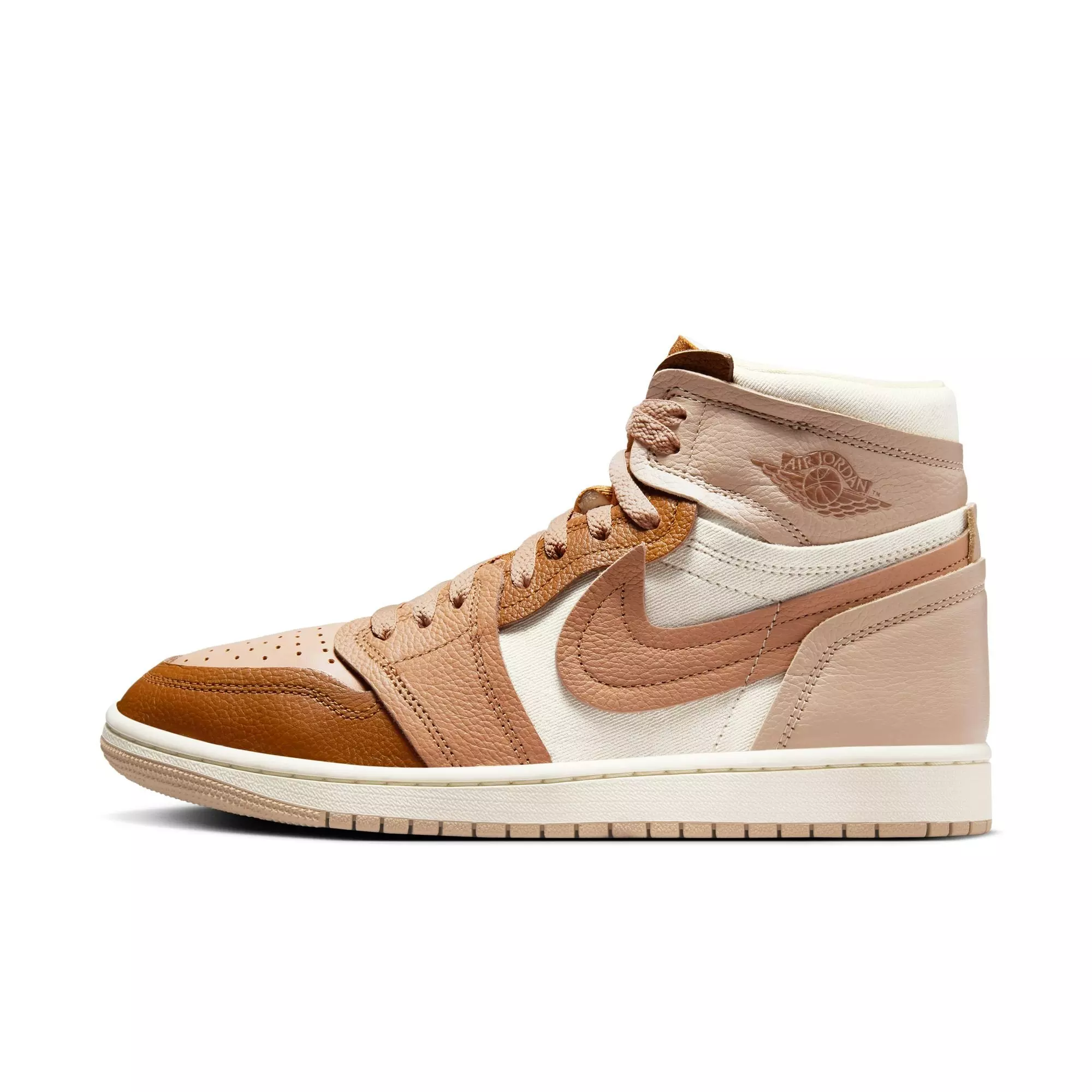 Jordan 1 MM High "Legend MD Brown/Legend DK Brown" Women's Shoe - BROWN/KHAKI