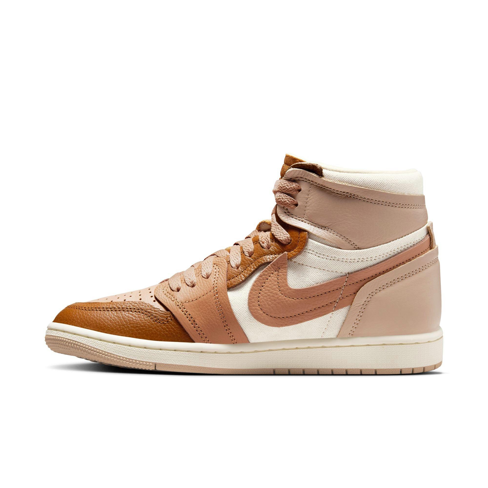 Jordan 1 MM High "Legend MD Brown/Legend DK Brown" Women's Shoe - BROWN/KHAKI Thumbnail View 4