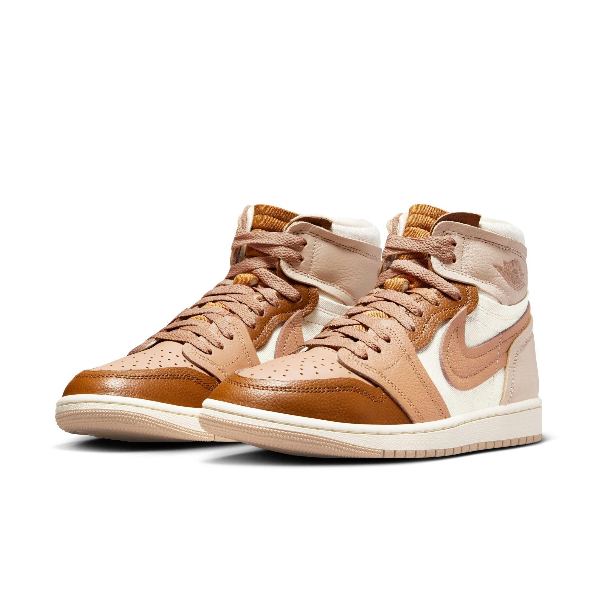 Jordan 1 MM High "Legend MD Brown/Legend DK Brown" Women's Shoe - BROWN/KHAKI Thumbnail View 5