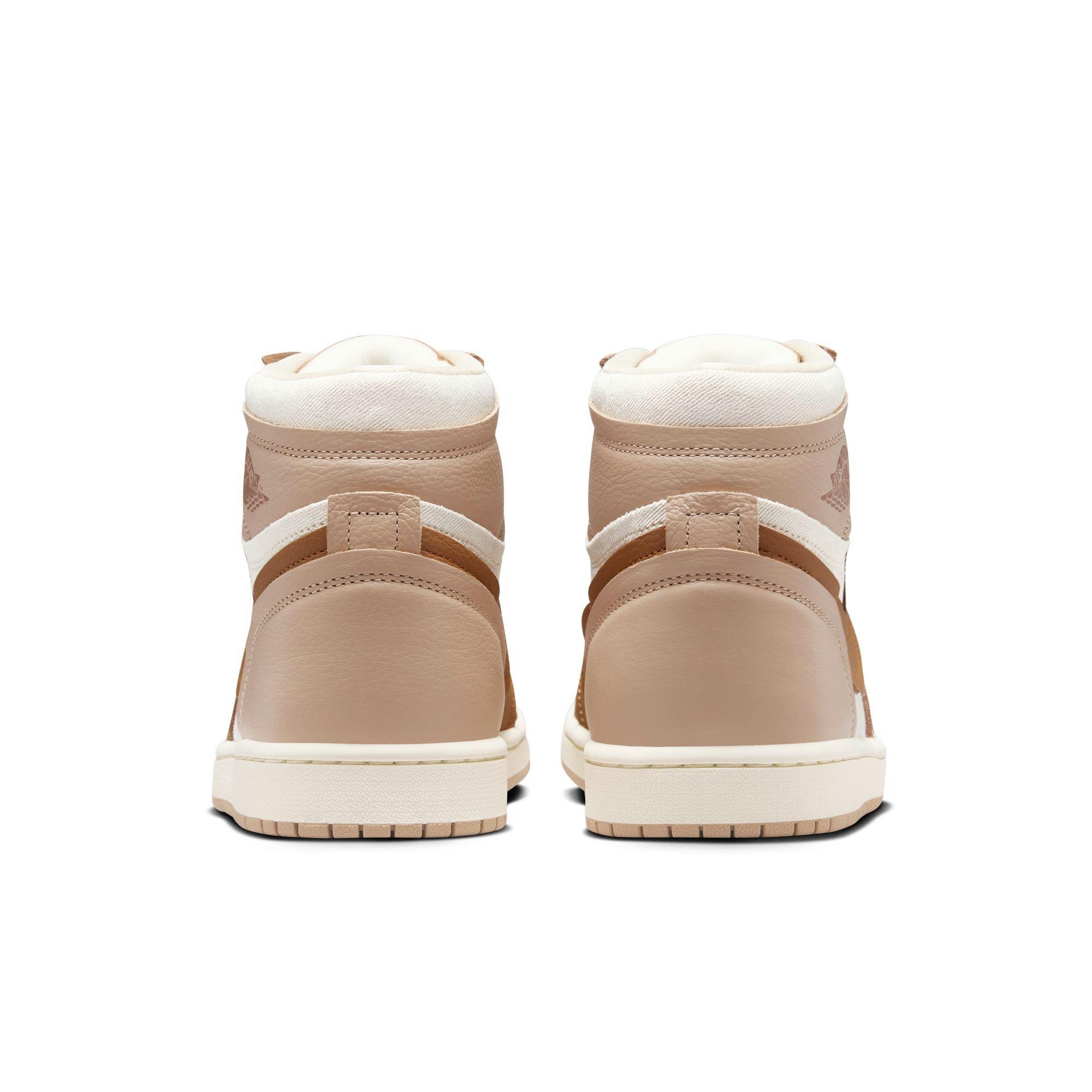 Jordan 1 MM High "Legend MD Brown/Legend DK Brown" Women's Shoe - BROWN/KHAKI Thumbnail View 6