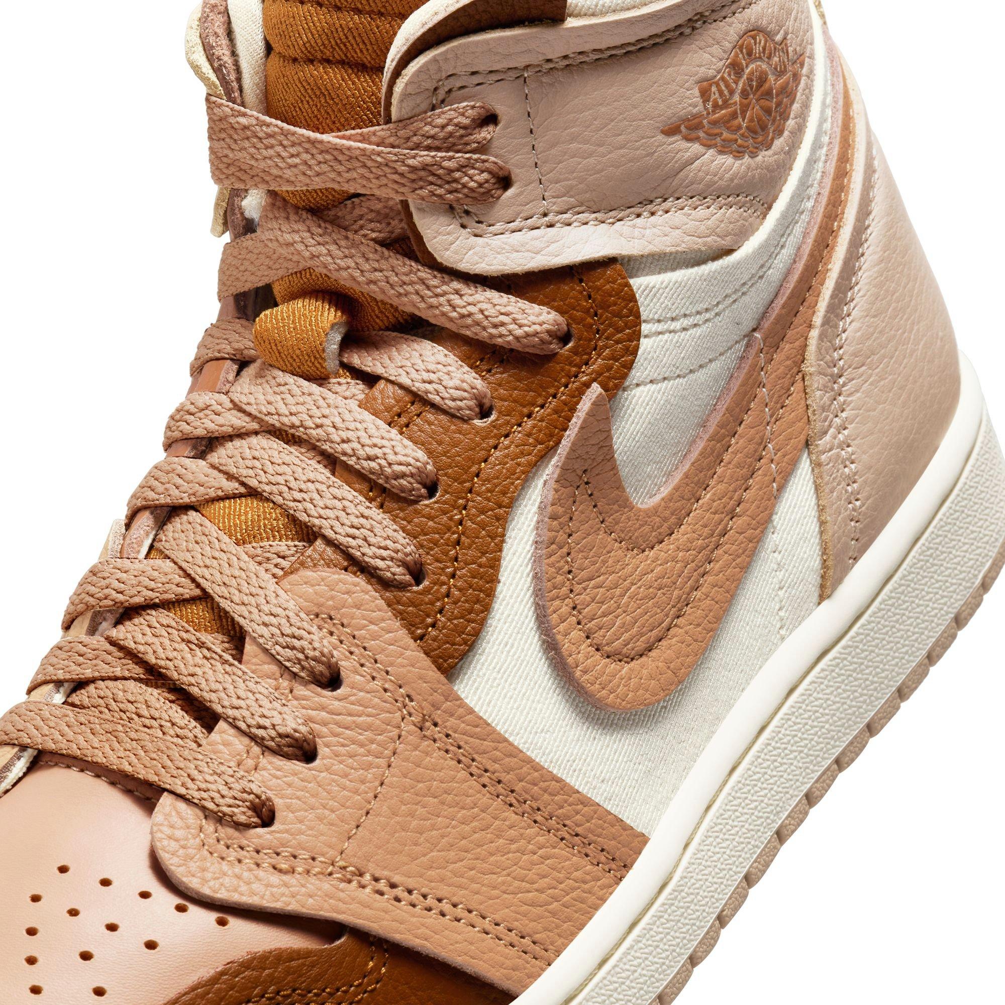 Jordan 1 MM High "Legend MD Brown/Legend DK Brown" Women's Shoe - BROWN/KHAKI Thumbnail View 9