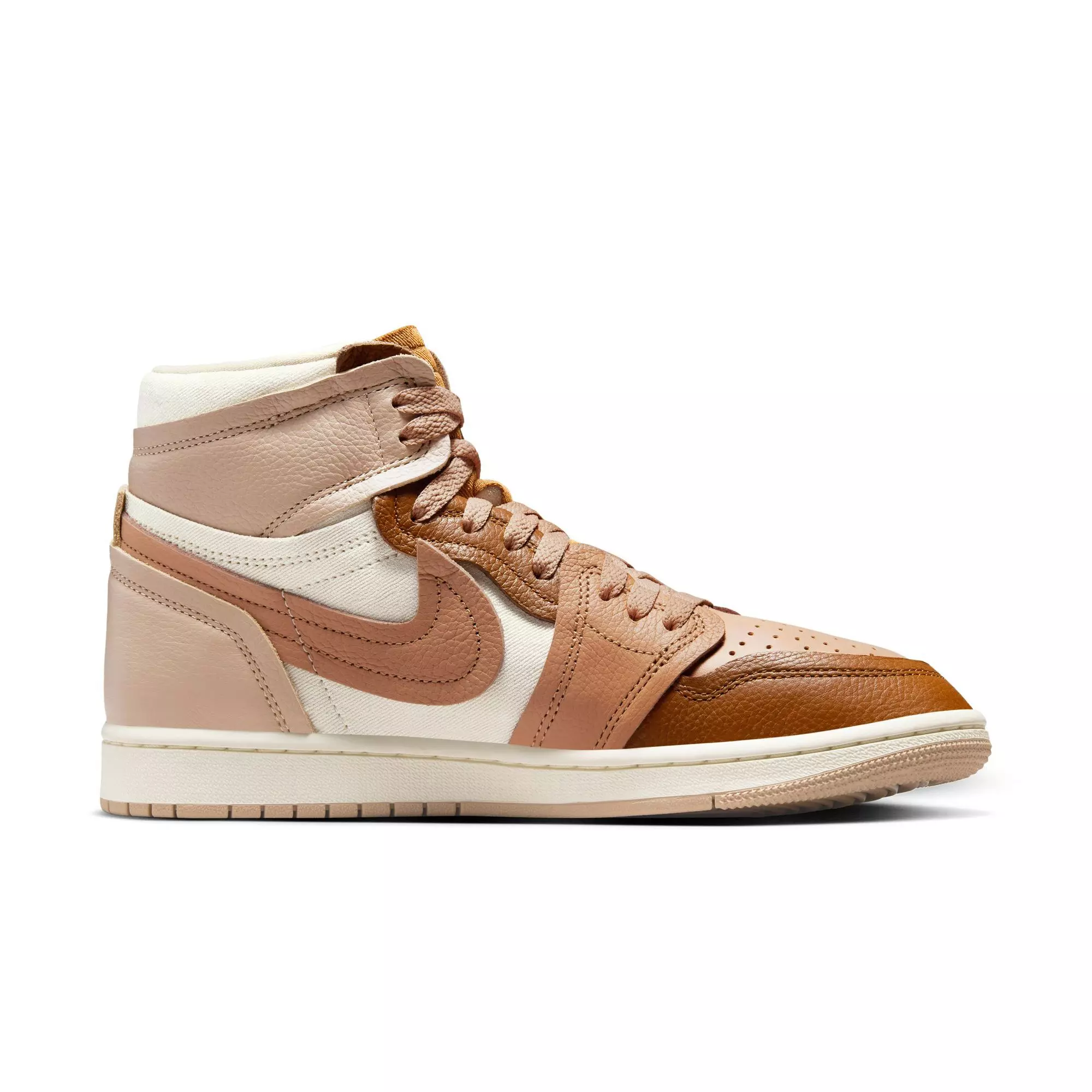Jordan 1 MM High "Legend MD Brown/Legend DK Brown" Women's Shoe - BROWN/KHAKI