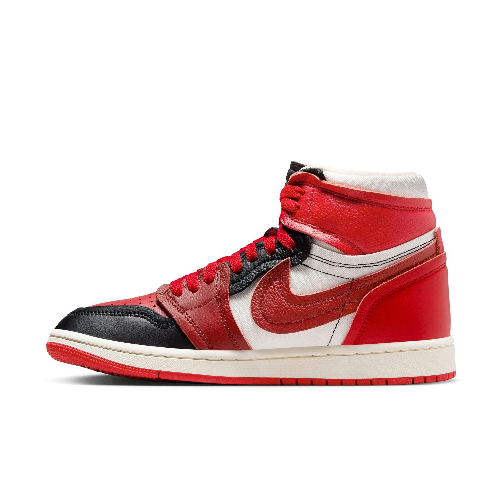 Jordan 1 High MM "Sport Red/Dune Red/Black/Sail" Women's Shoe - RED/BLACK Thumbnail View 4