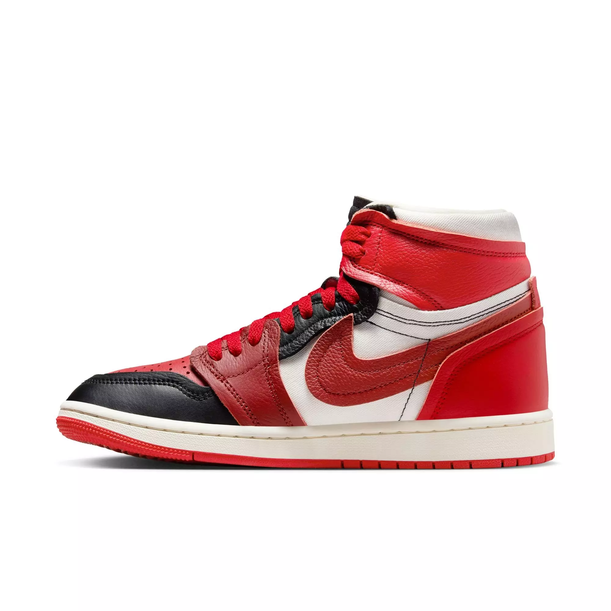 Jordan 1 High MM "Sport Red/Dune Red/Black/Sail" Women's Shoe - RED/BLACK
