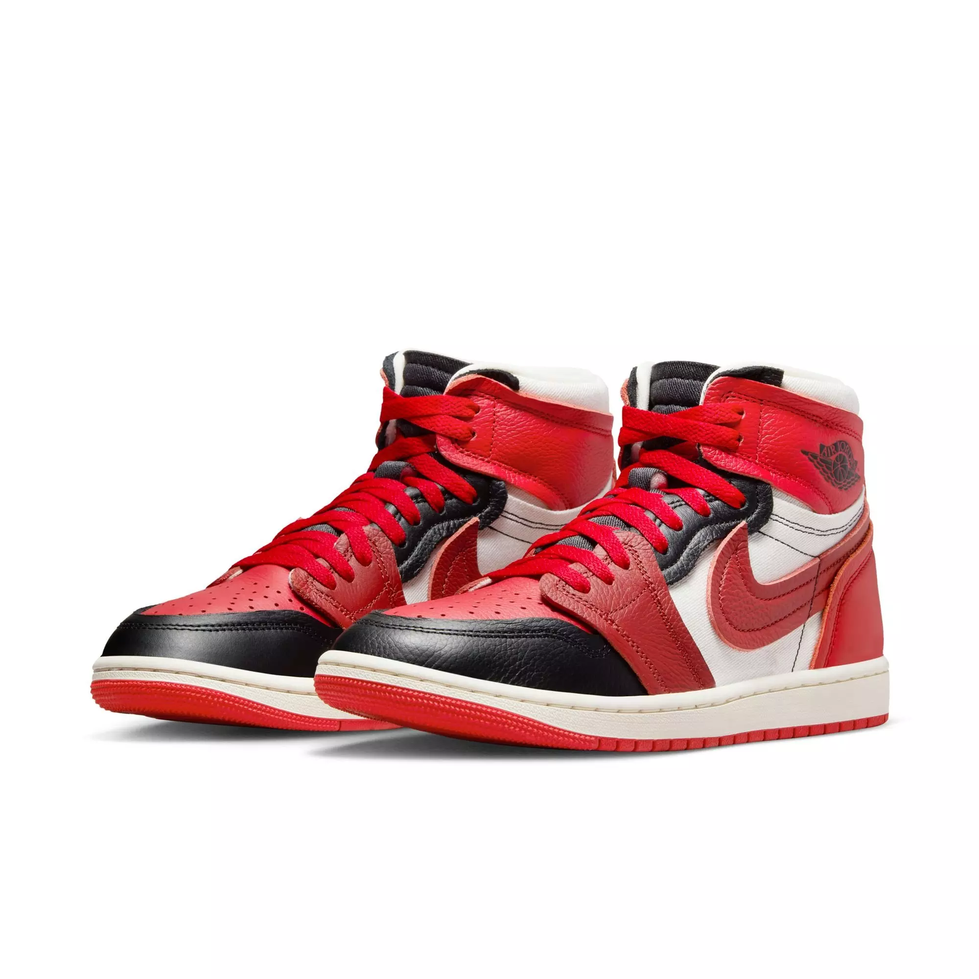 Jordan 1 High MM "Sport Red/Dune Red/Black/Sail" Women's Shoe - RED/BLACK