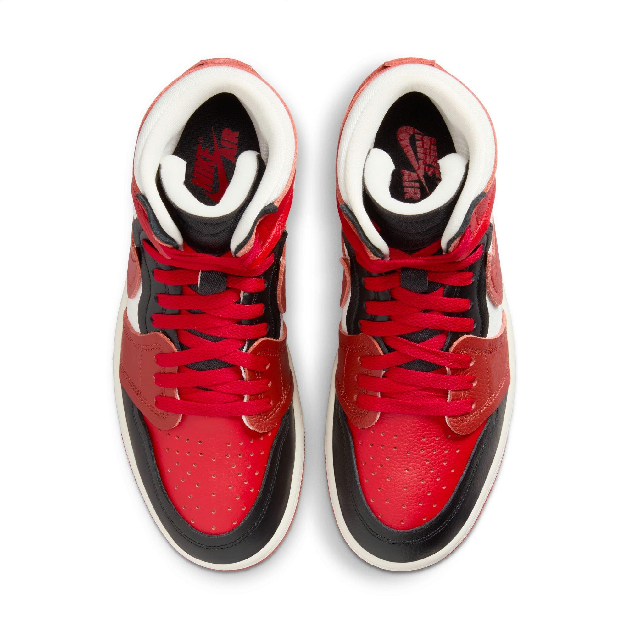 Jordan 1 High MM "Sport Red/Dune Red/Black/Sail" Women's Shoe - RED/BLACK Thumbnail View 7
