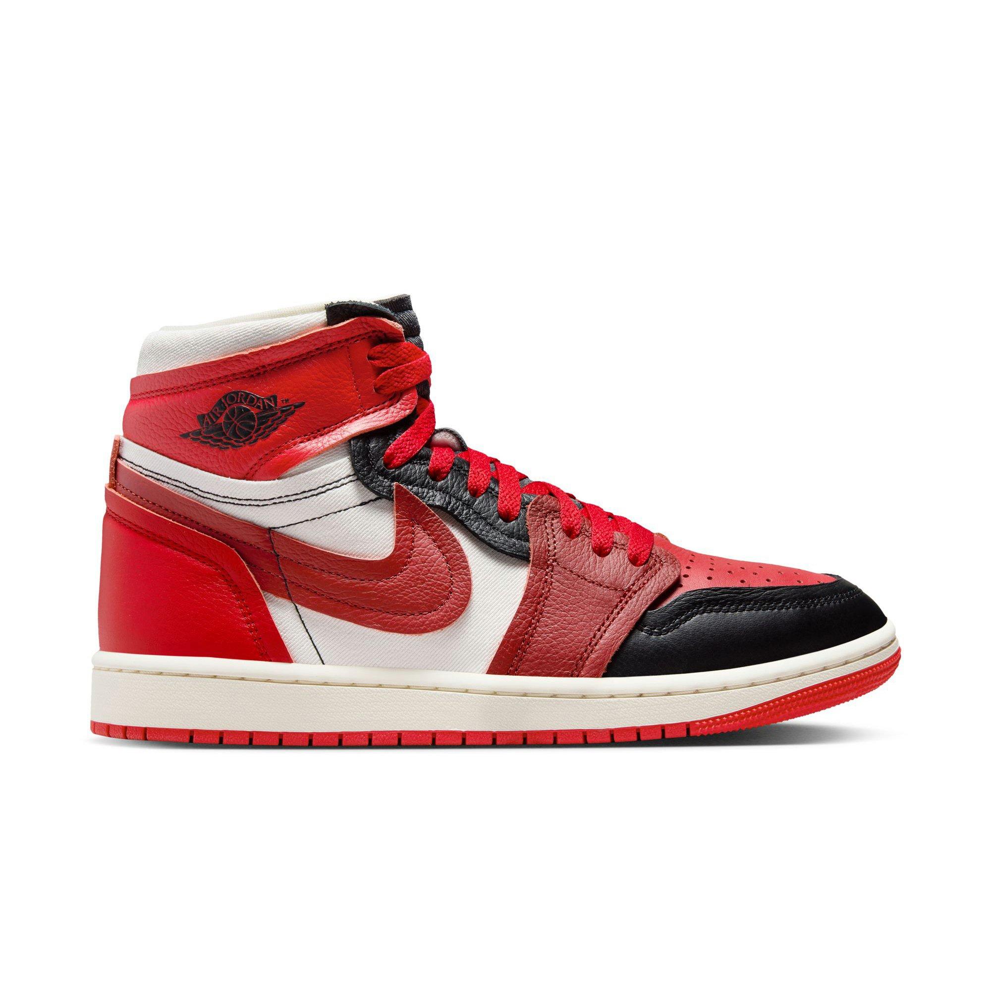 Jordan 1 High MM "Sport Red/Dune Red/Black/Sail" Women's Shoe - RED/BLACK Thumbnail View 1