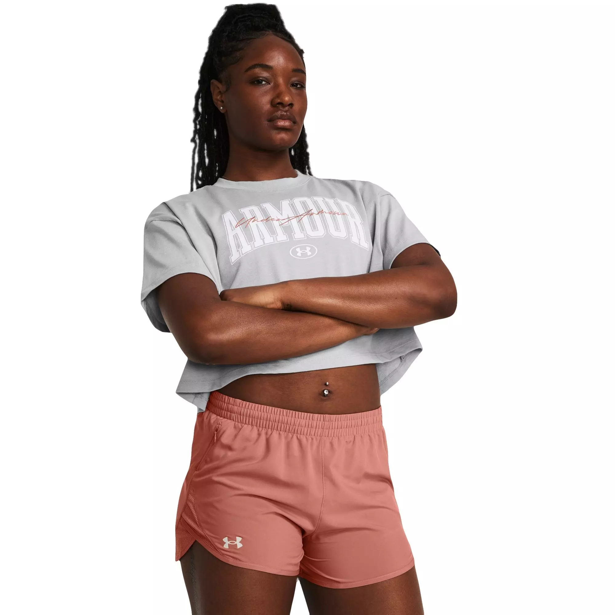 Under Armour Men's Heavyweight Scripted Tee - GREY