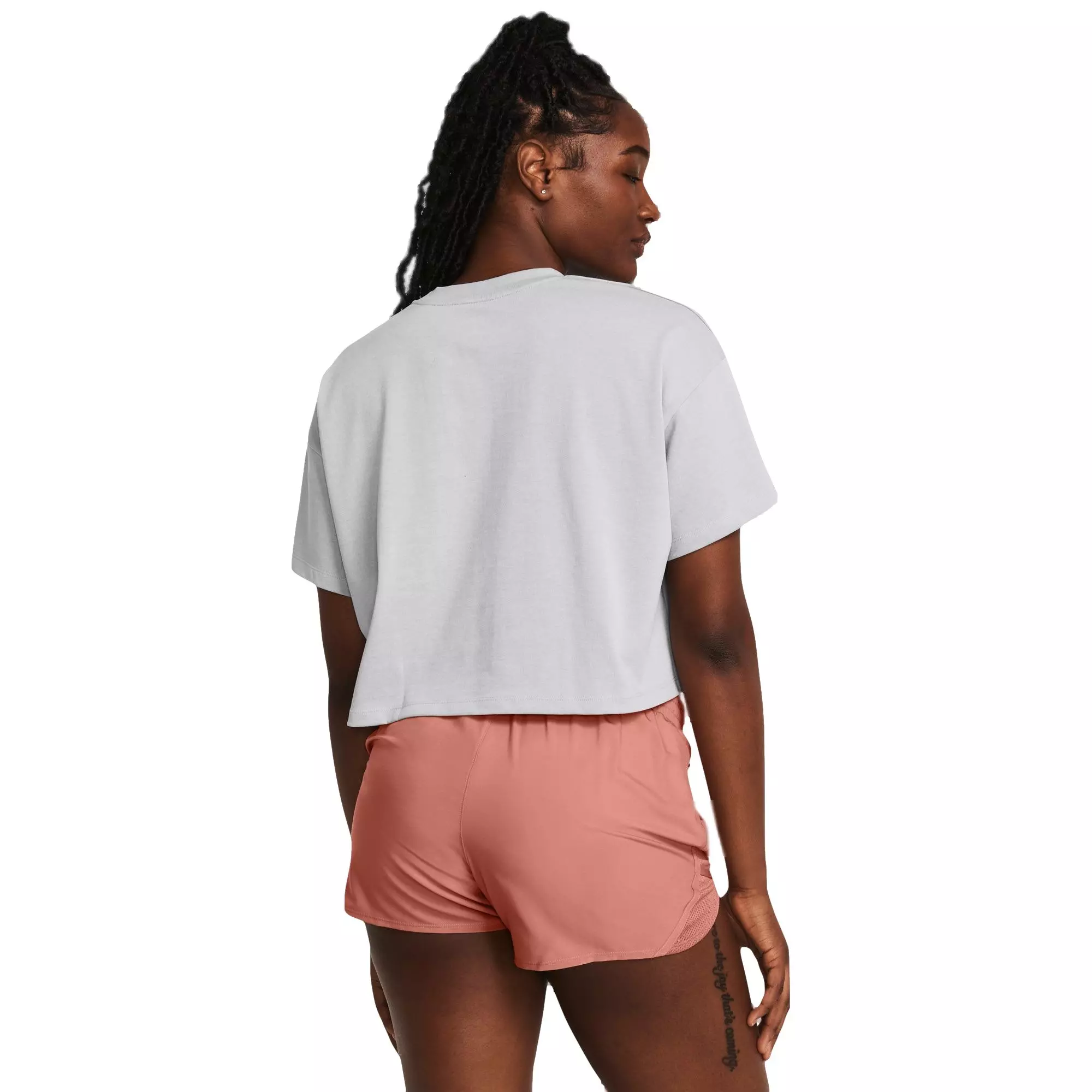 Under Armour Women's Heavyweight Scripted Tee - GREY