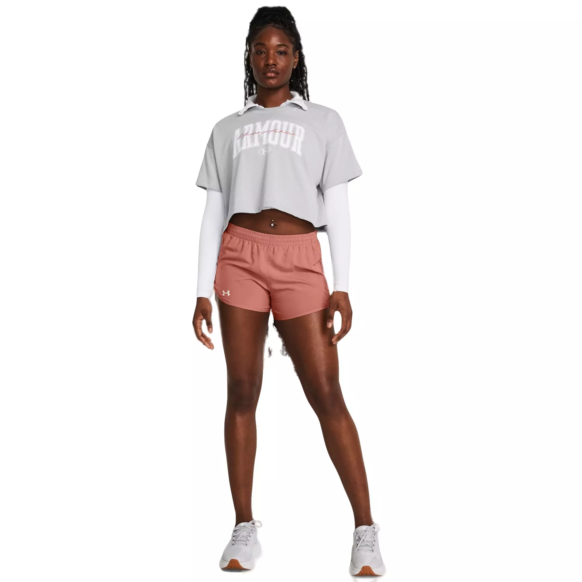 Under Armour Women's Heavyweight Scripted Tee - GREY